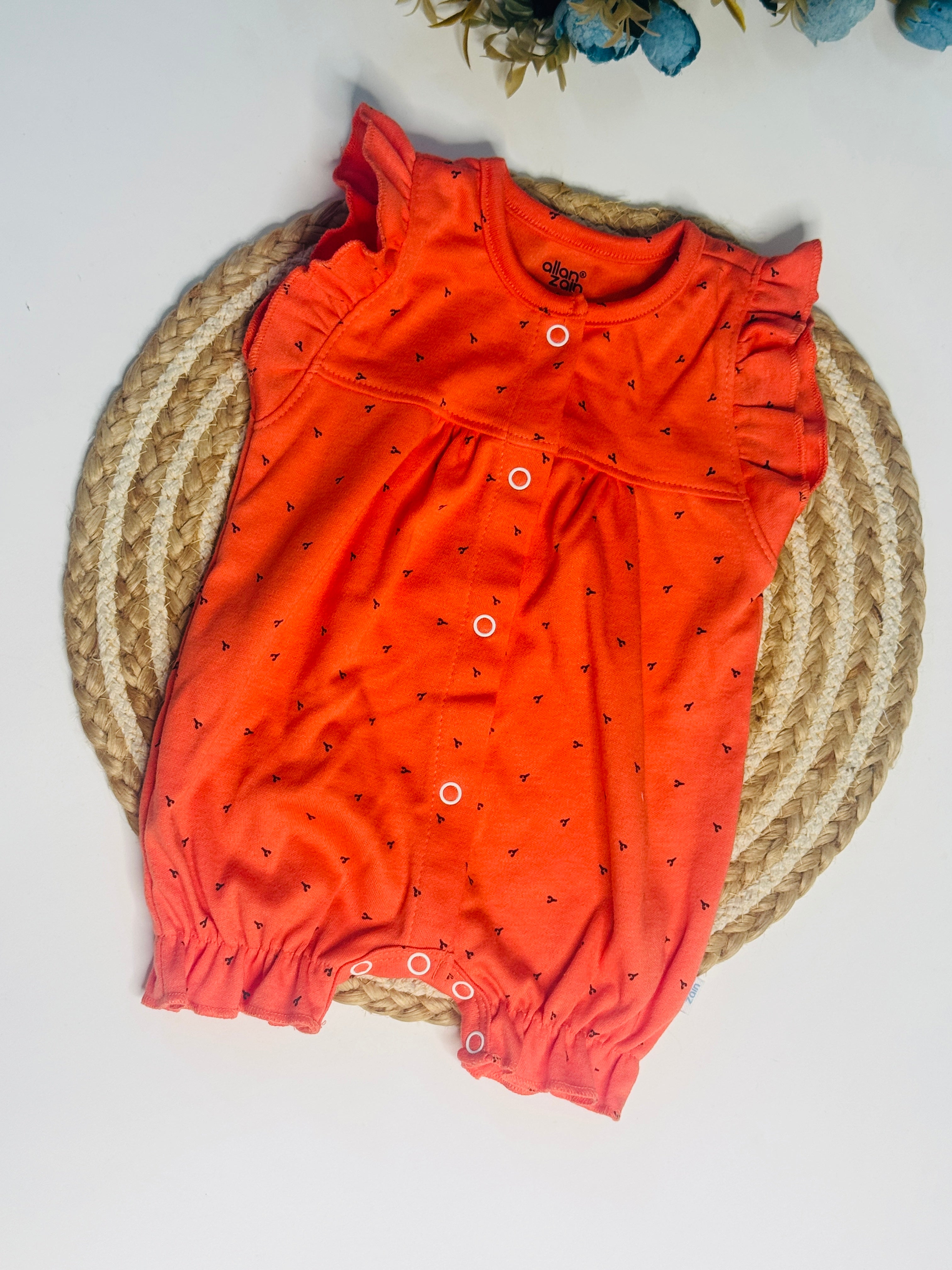 Girls Romper - Red