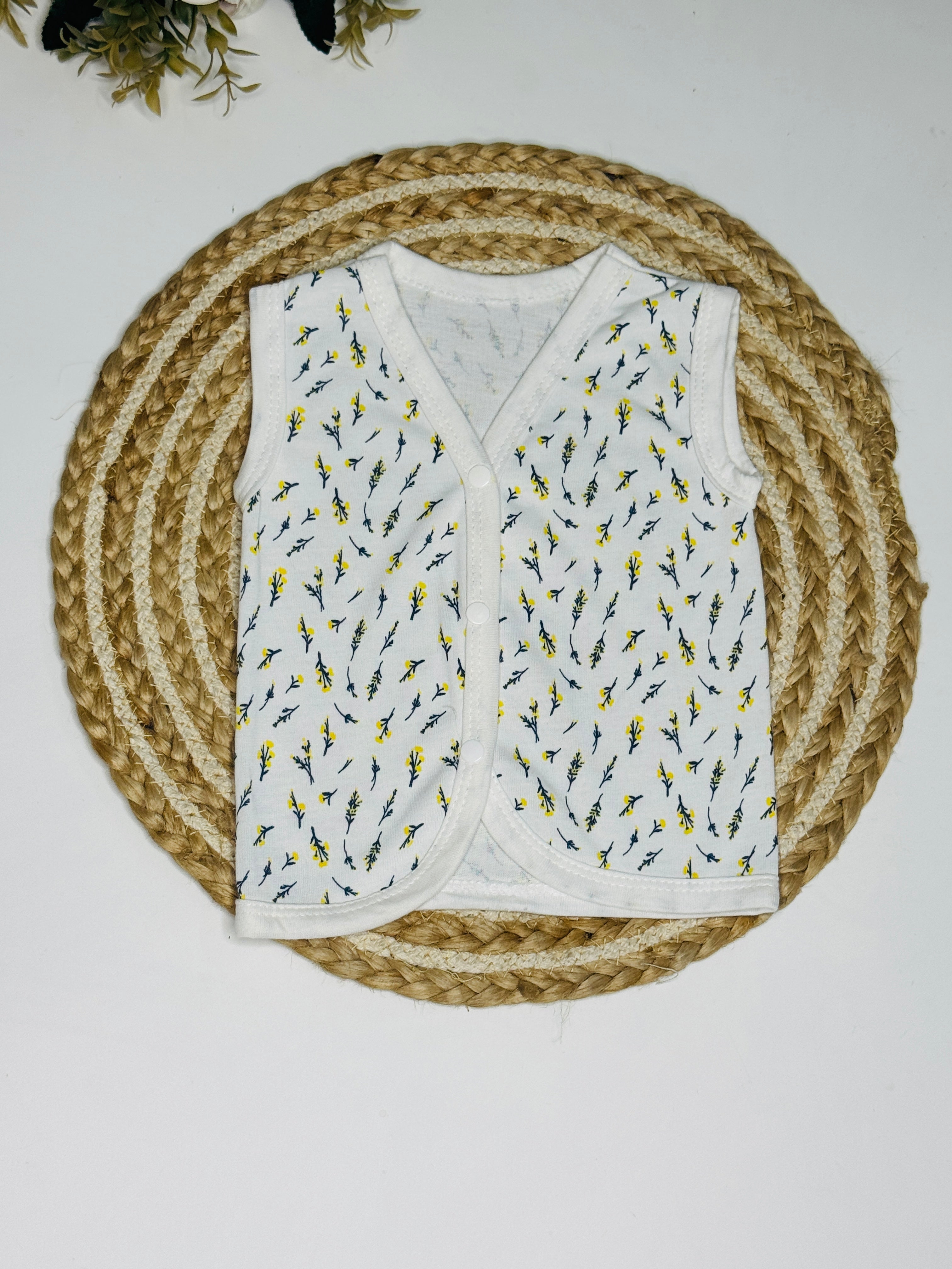 Button Jabla - Green and yellow leaf