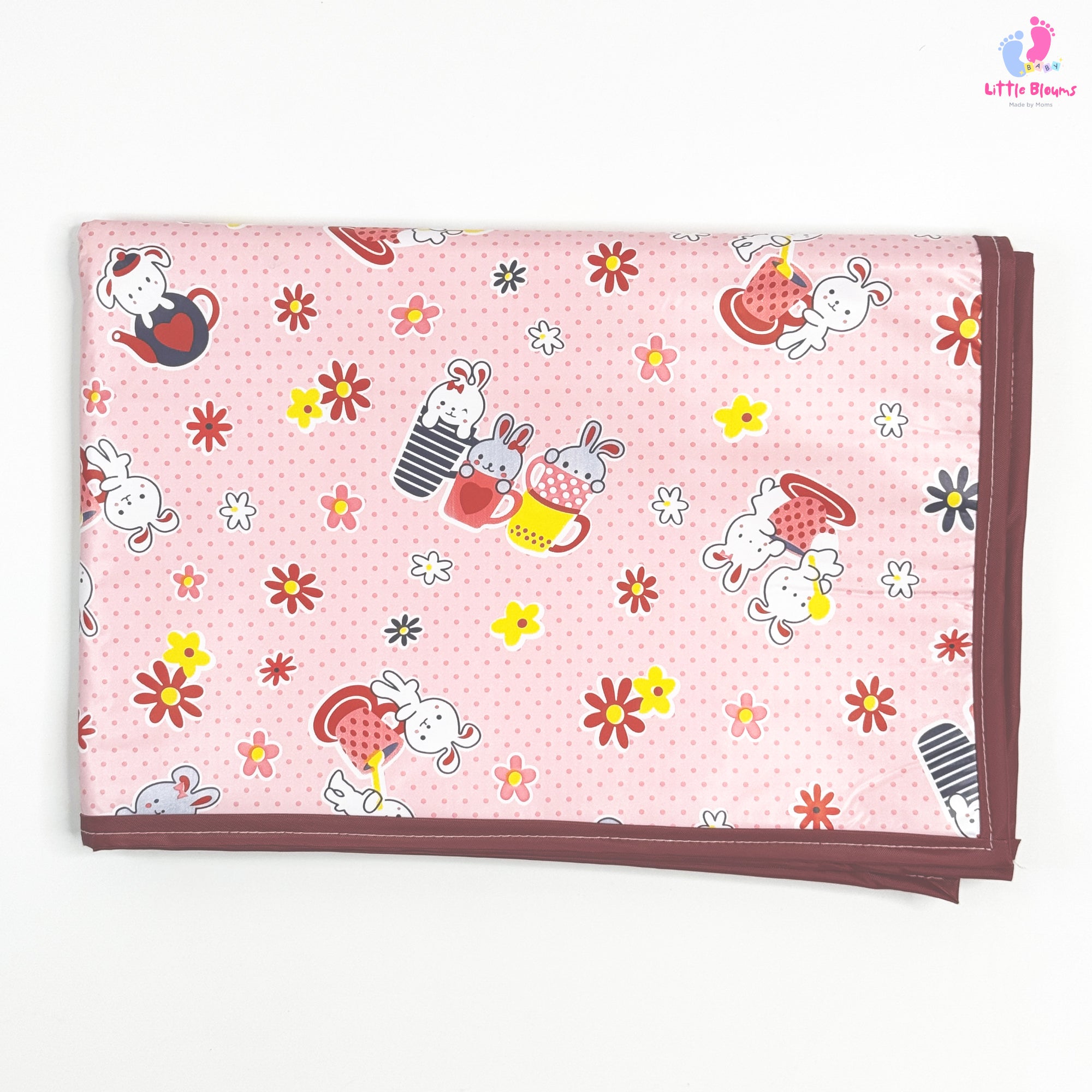 Bath Sheet - Pink and Maroon