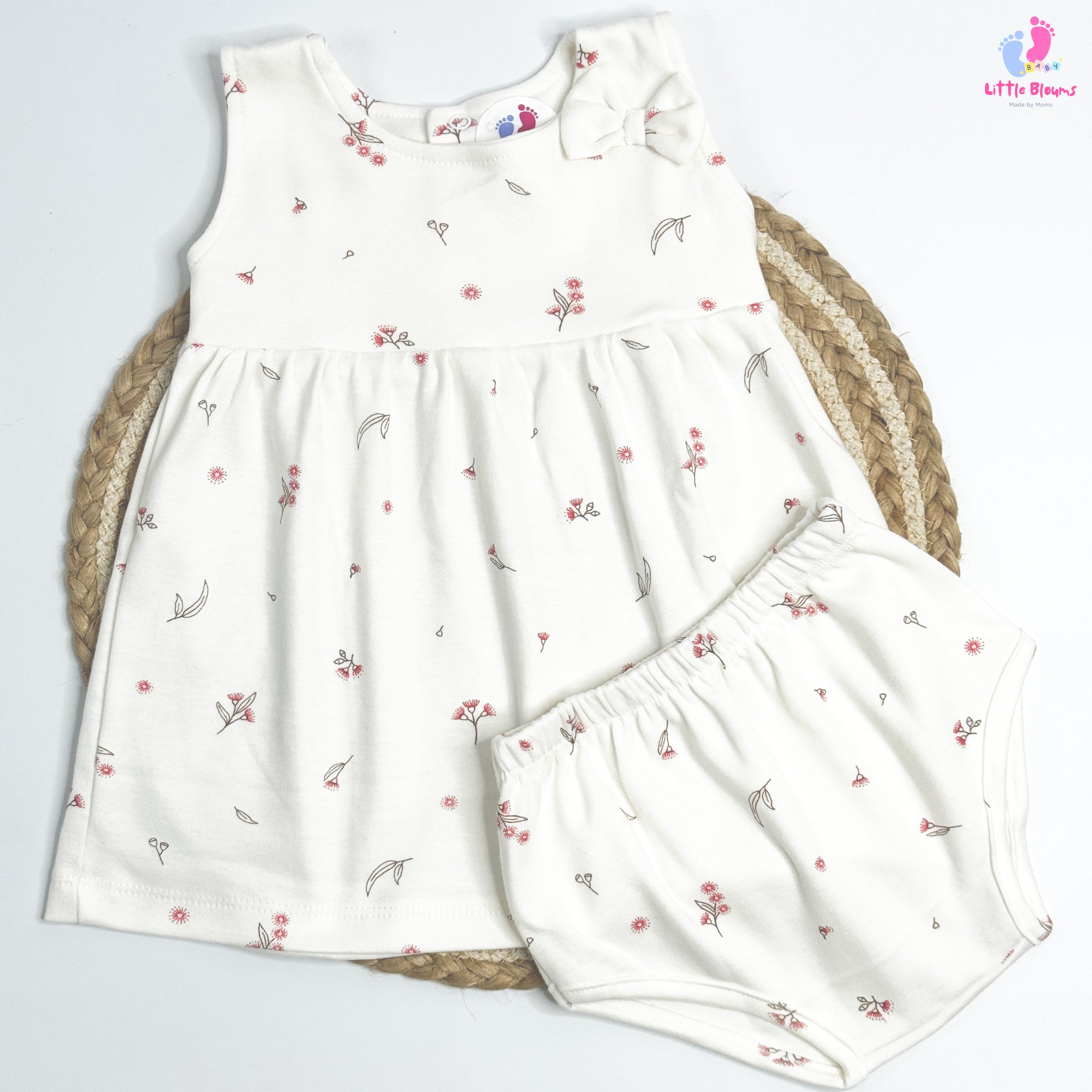 Bow frock - Flowers