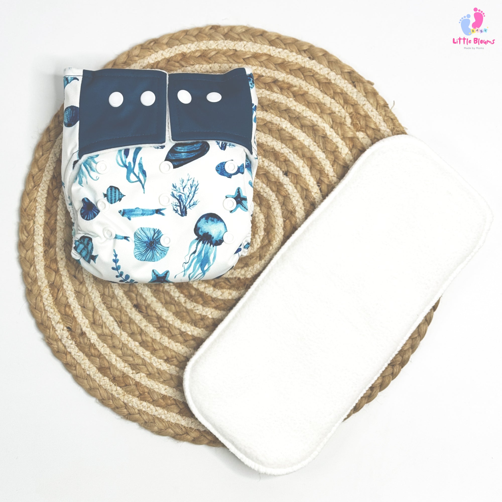 Cloth Diaper - Blue Ocean