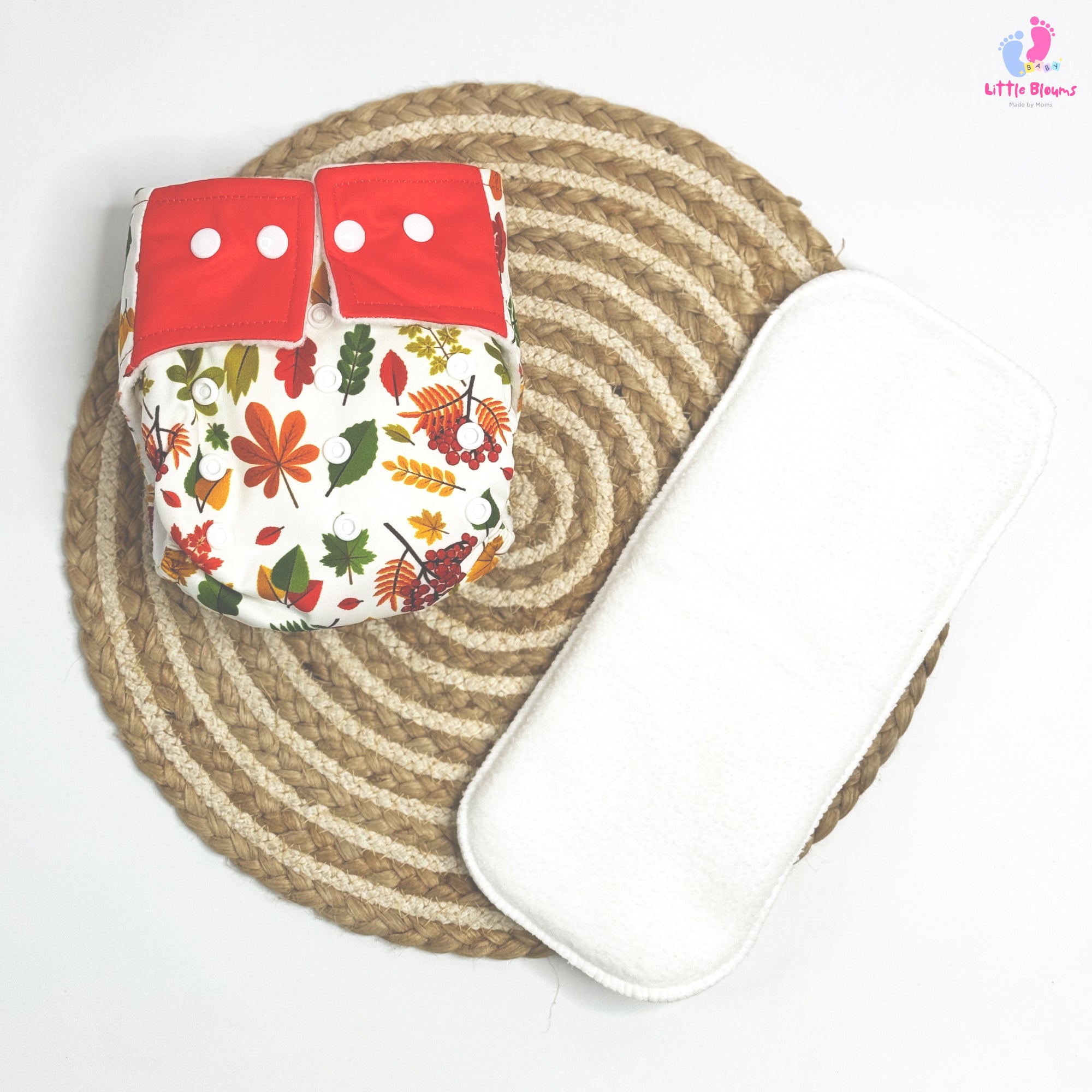 Cloth Diaper - Red Leaves