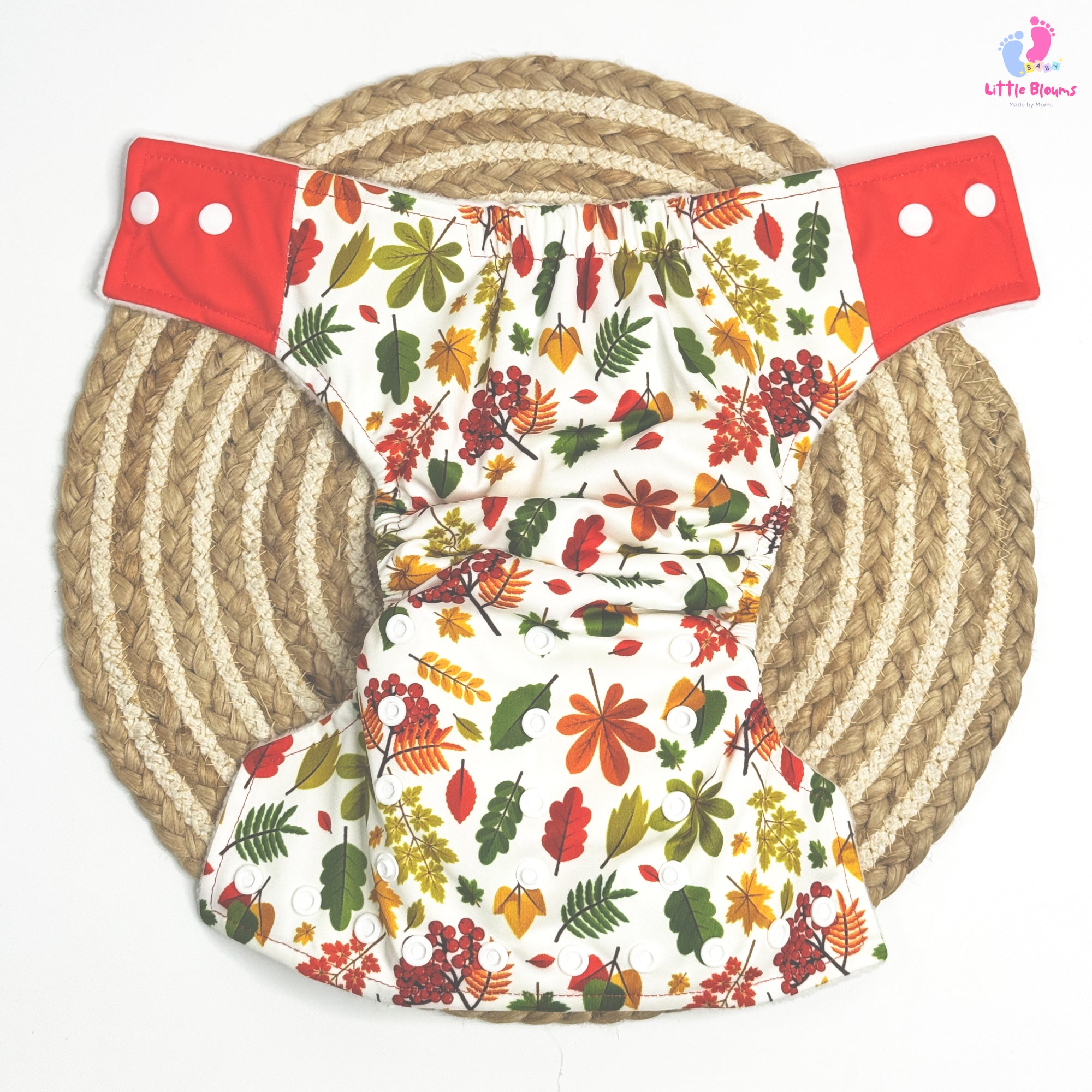 Cloth Diaper - Red Leaves