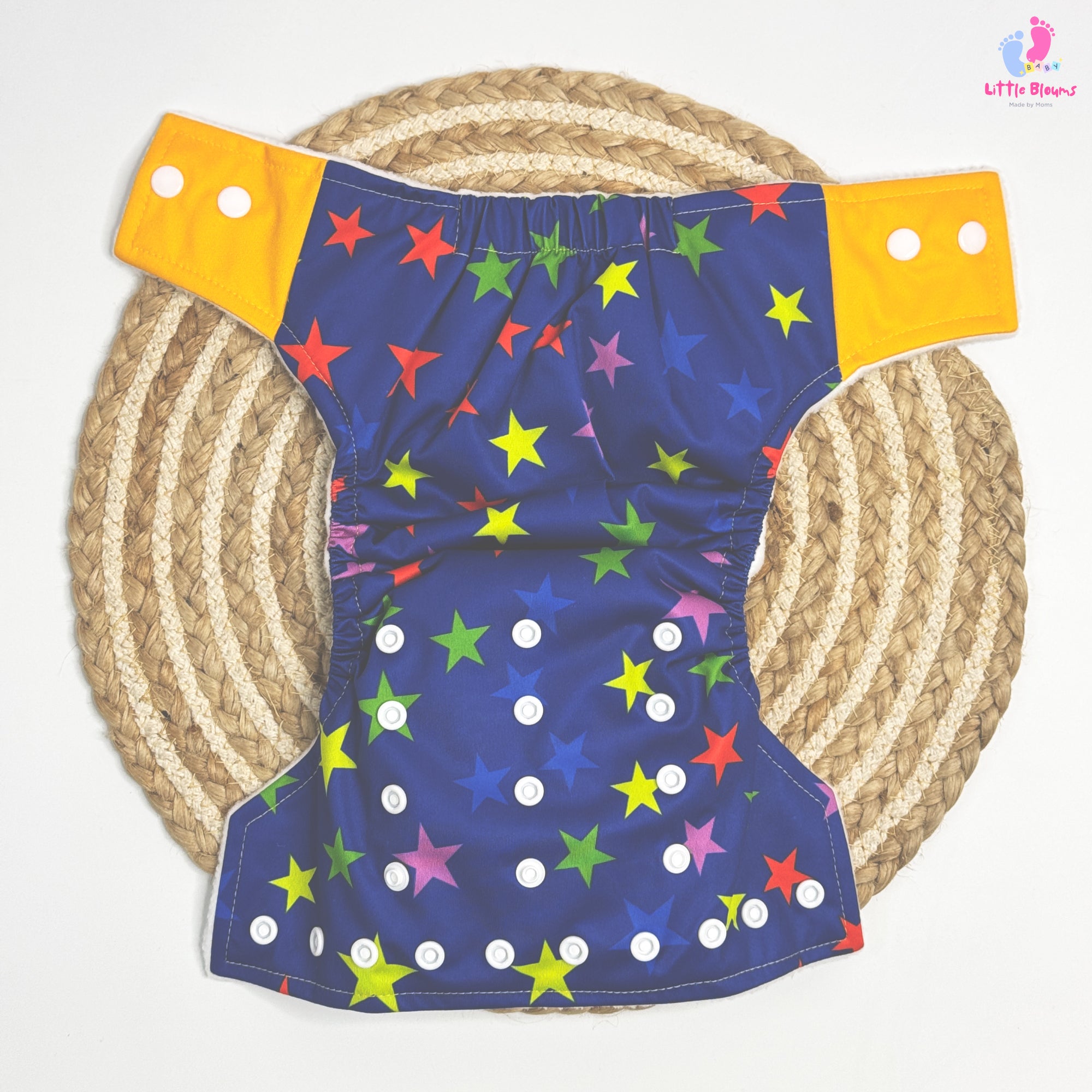 Cloth Diaper - Yellow Stars