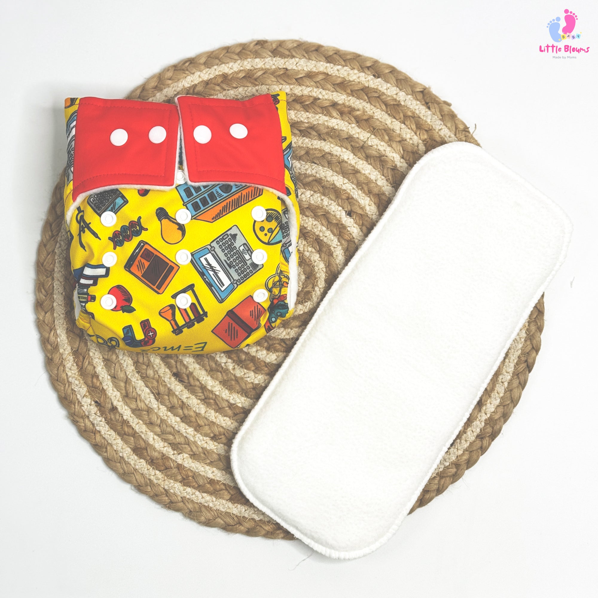 Cloth Diaper - Yellow and Red