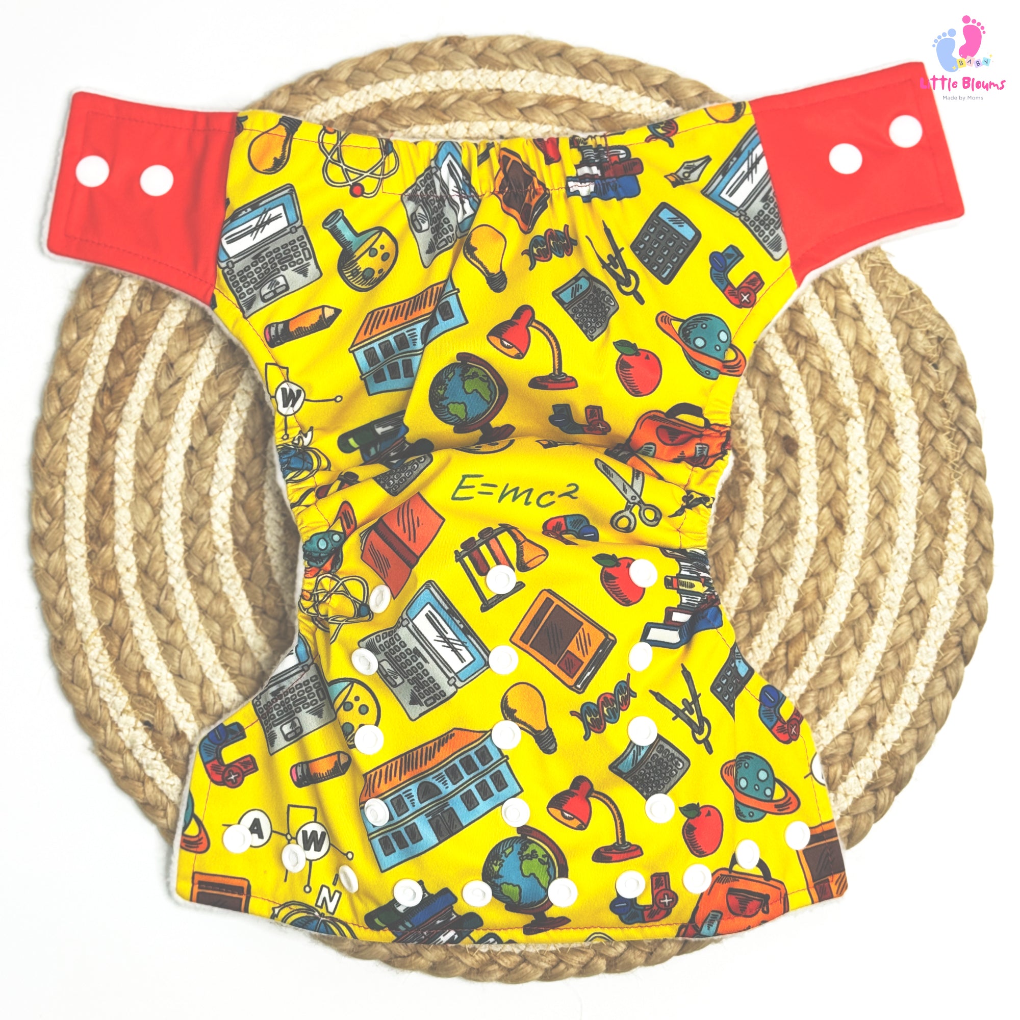 Cloth Diaper - Yellow and Red