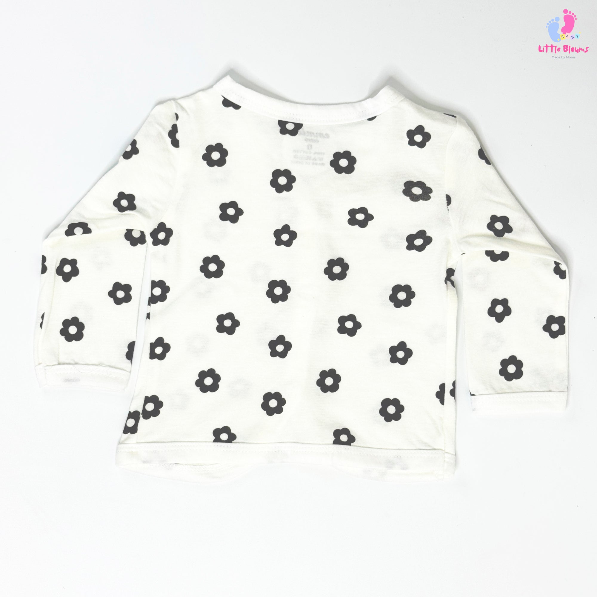 Full Sleeve Jabla - Black Flowers