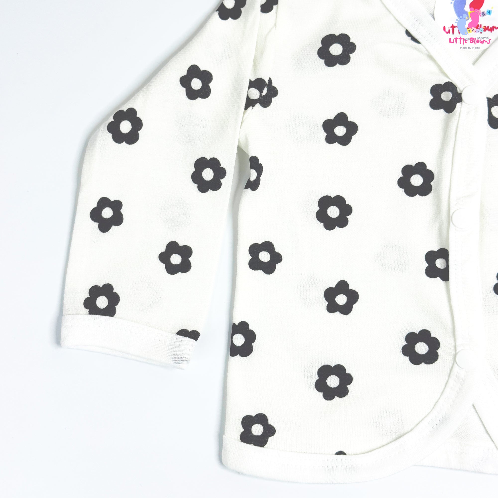 Full Sleeve Jabla - Black Flowers