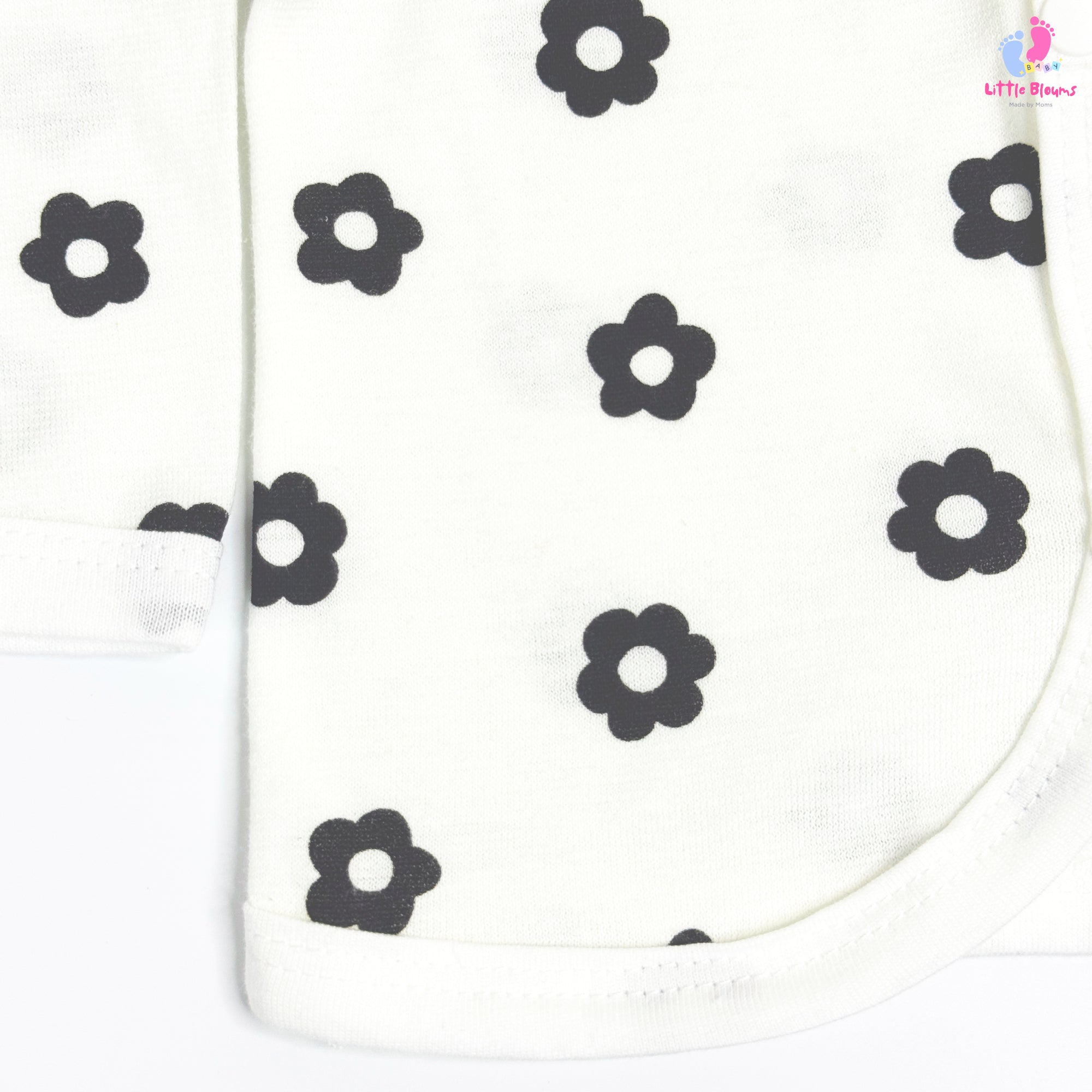 Full Sleeve Jabla - Black Flowers