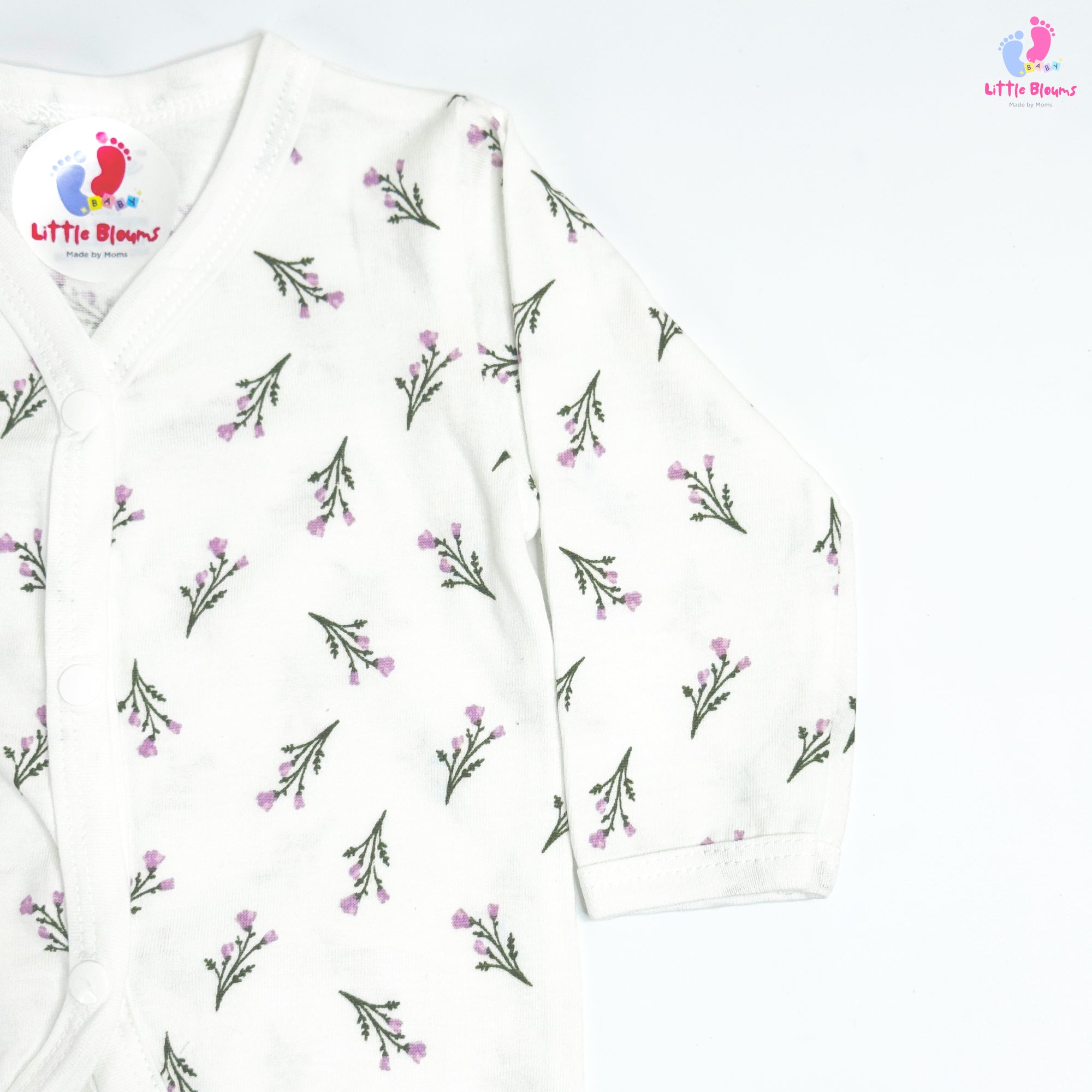 Full Sleeve Jabla - Lavender Flowers
