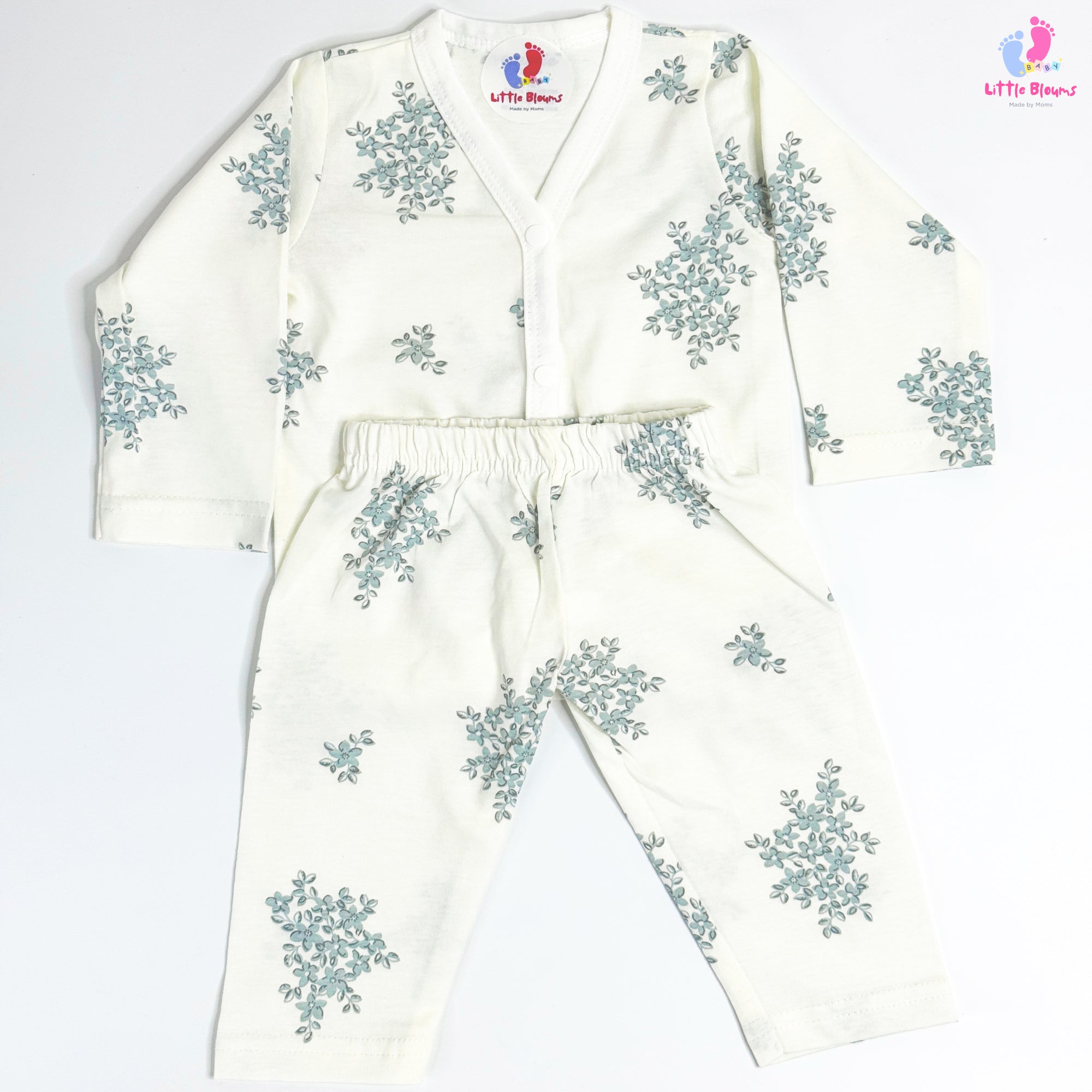 Fullsleeve Set - Blue Flowers