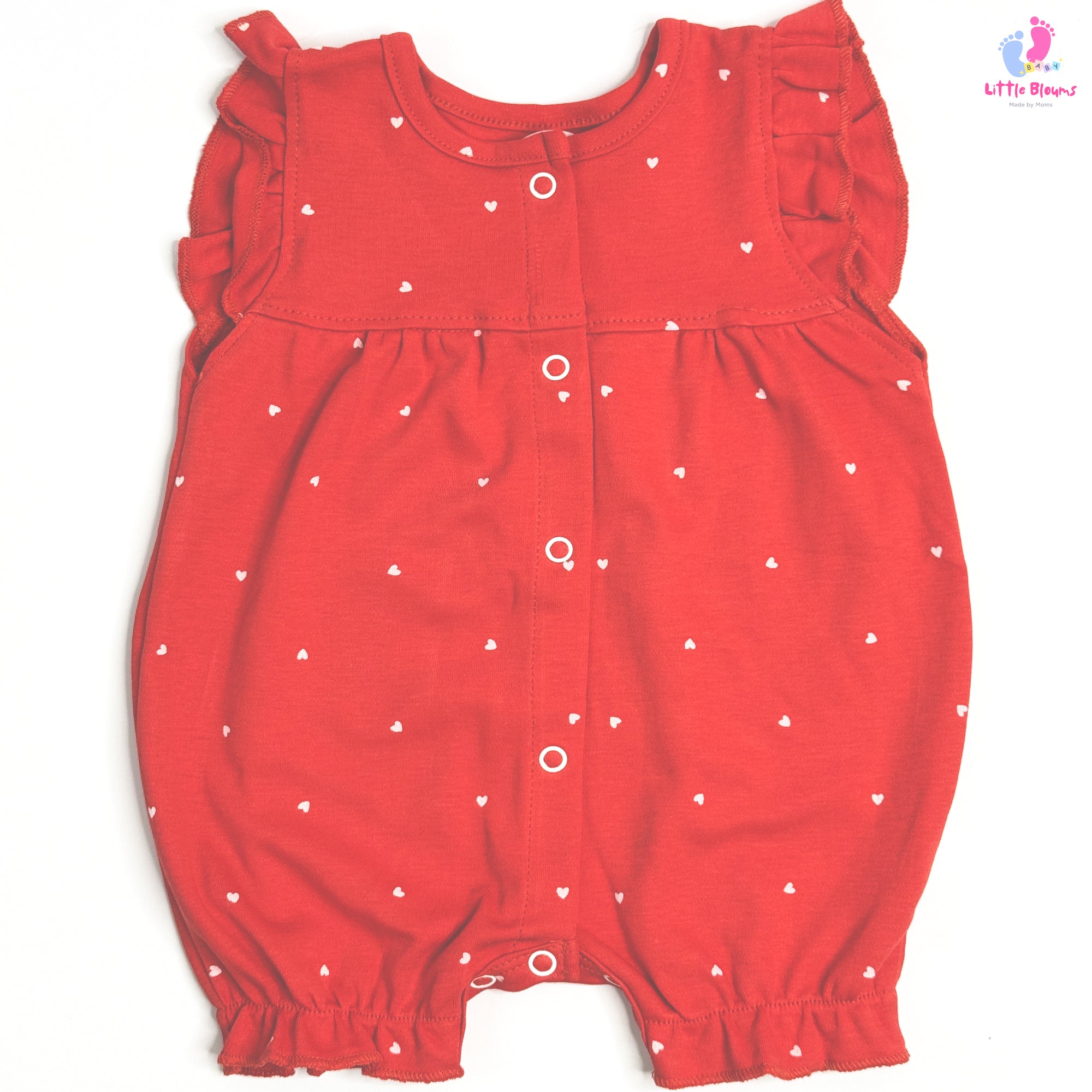 Girls Romper - Red