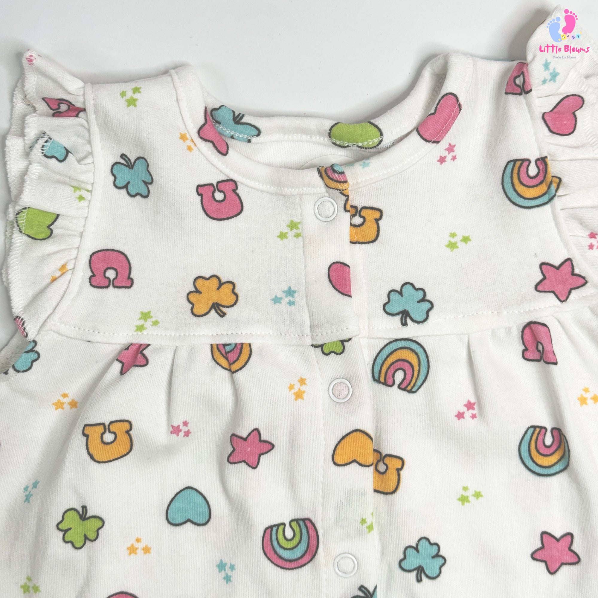 Girls Romper - White