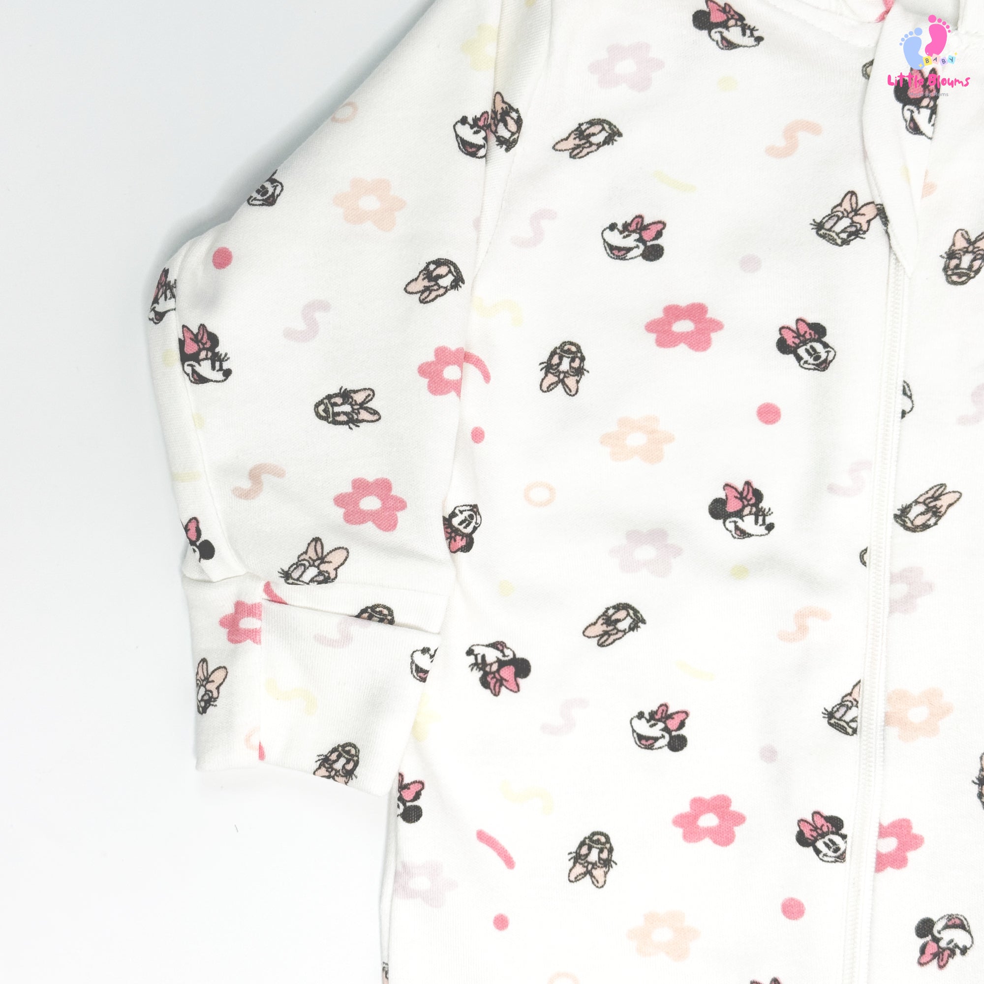 Hooded Romper - Rose Flowers