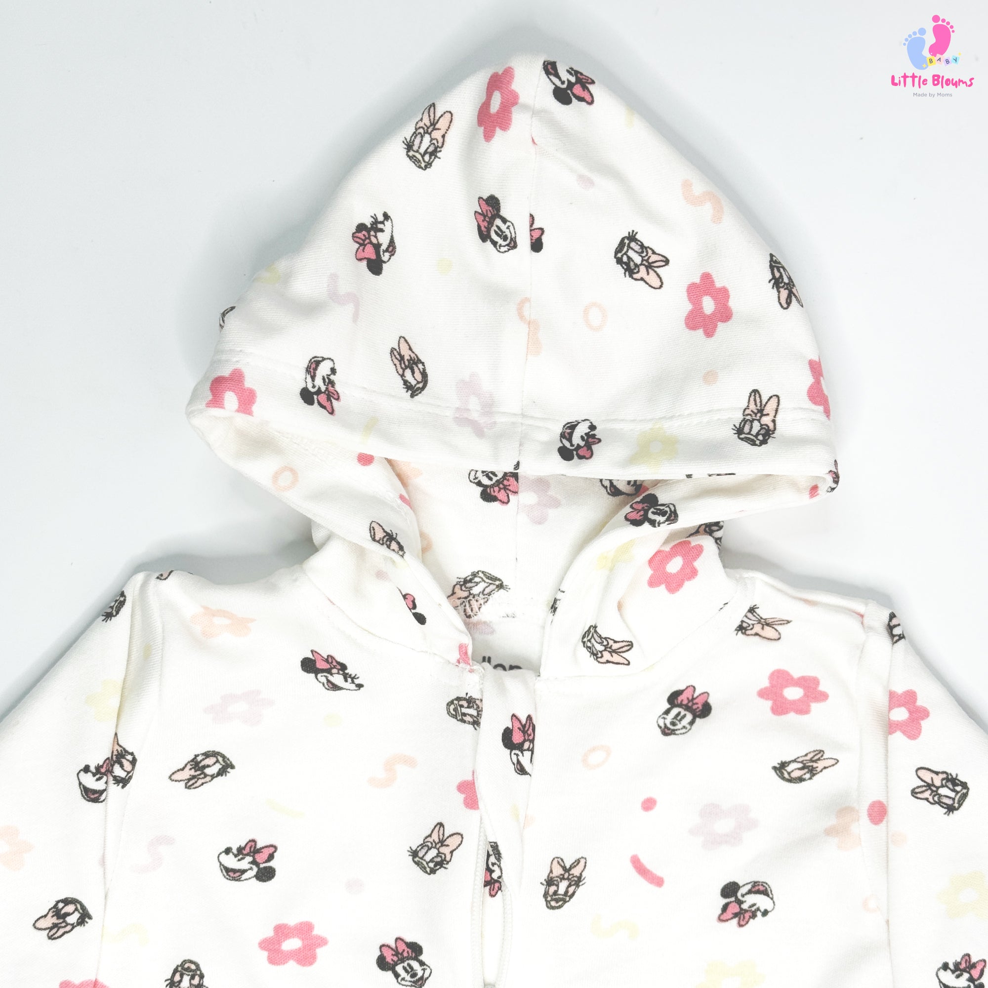 Hooded Romper - Rose Flowers
