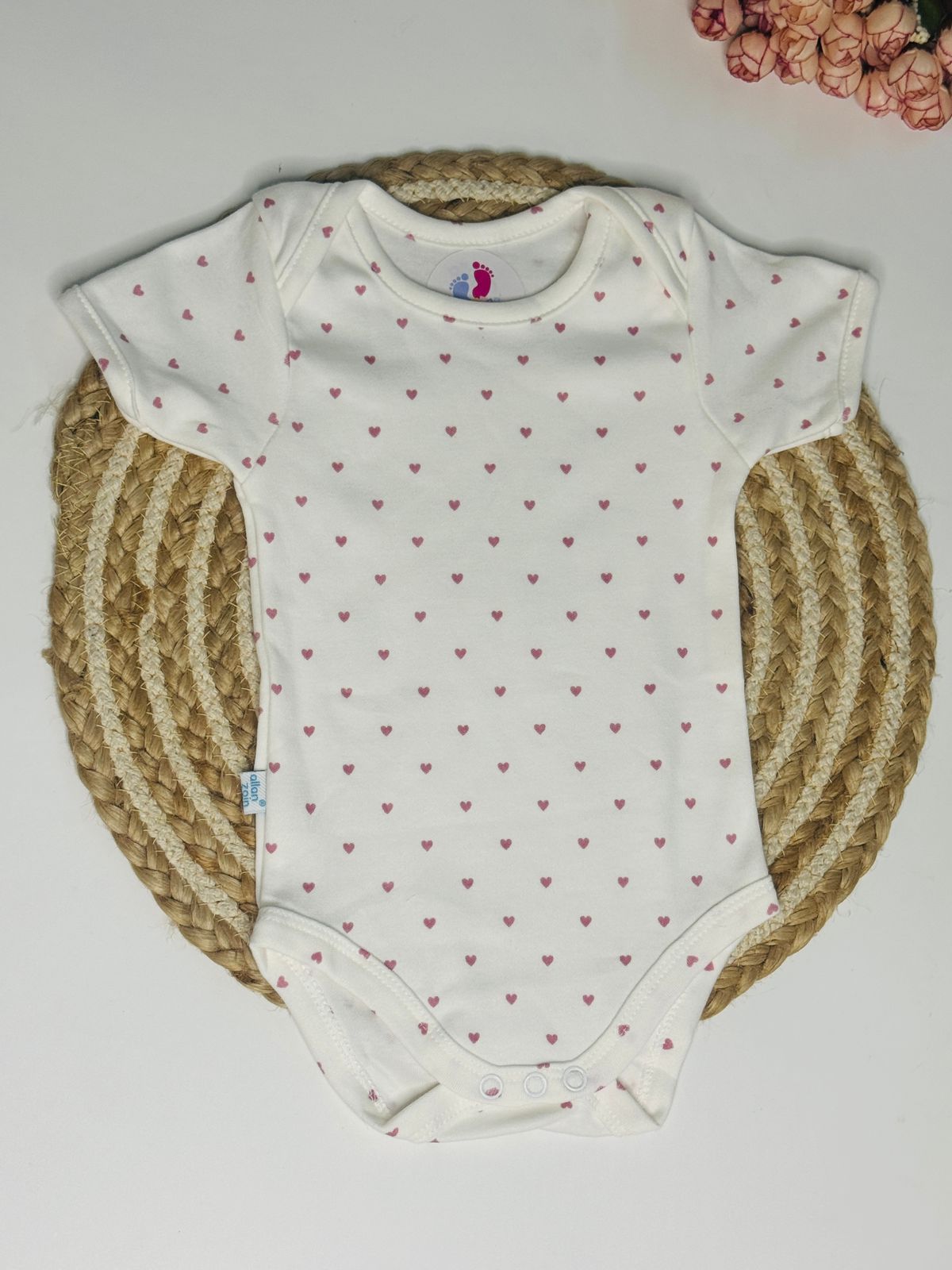 Body  Suit -Red hearts