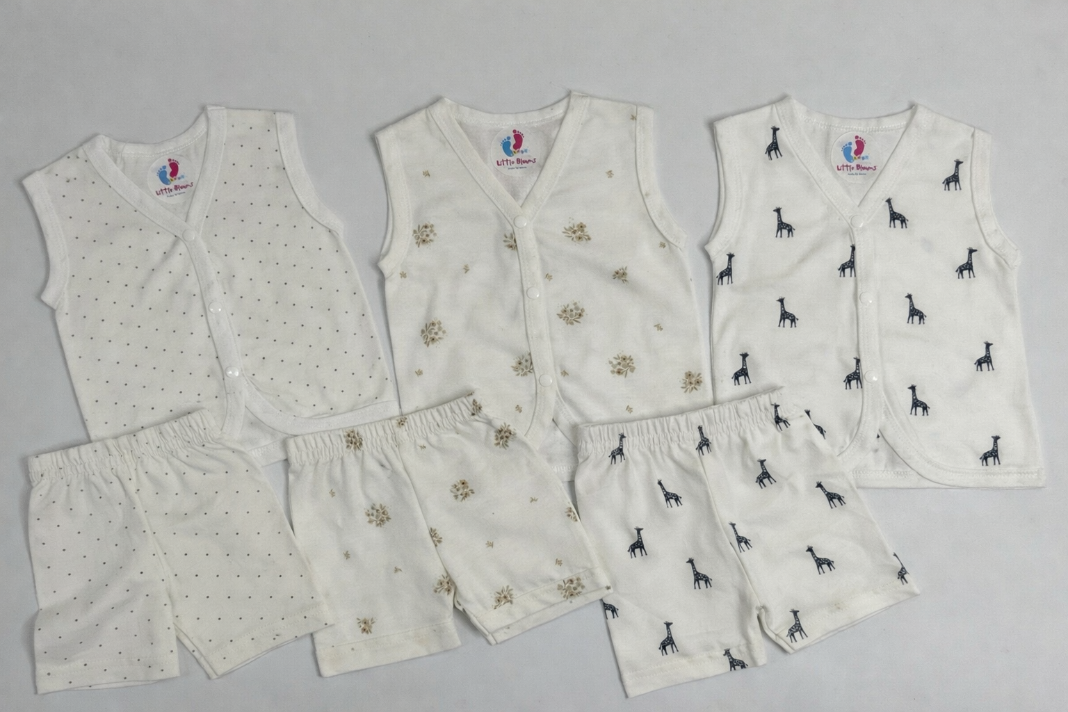 Sleeveless set 3 piece combo 1