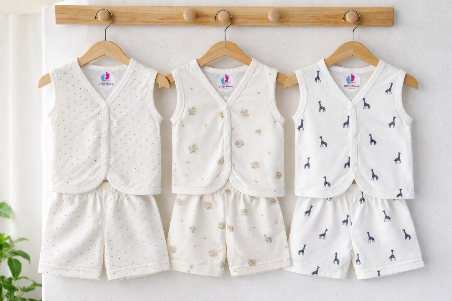 Sleeveless set 3 piece combo 1