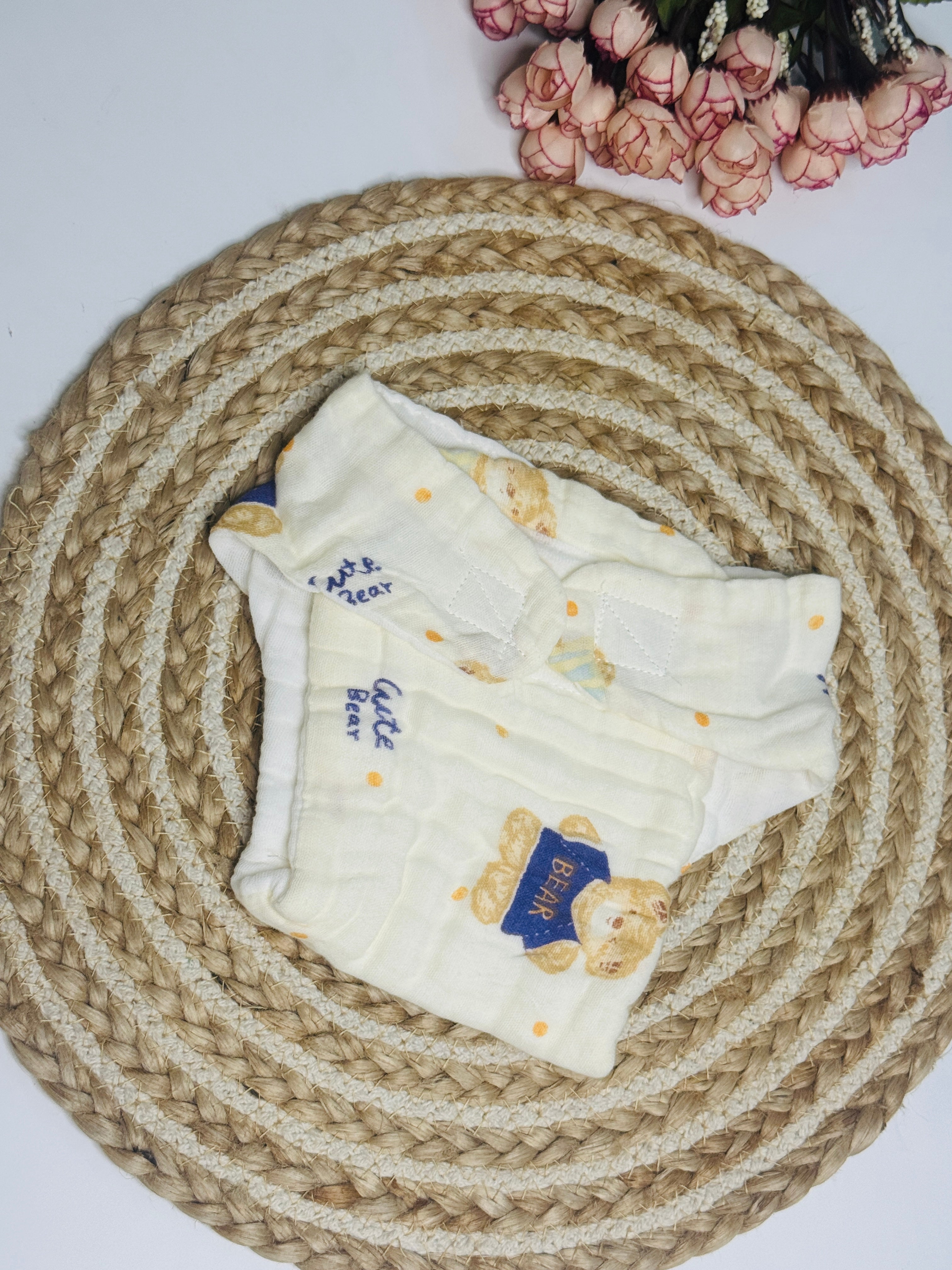 Velcro Nappy - teddy bear
