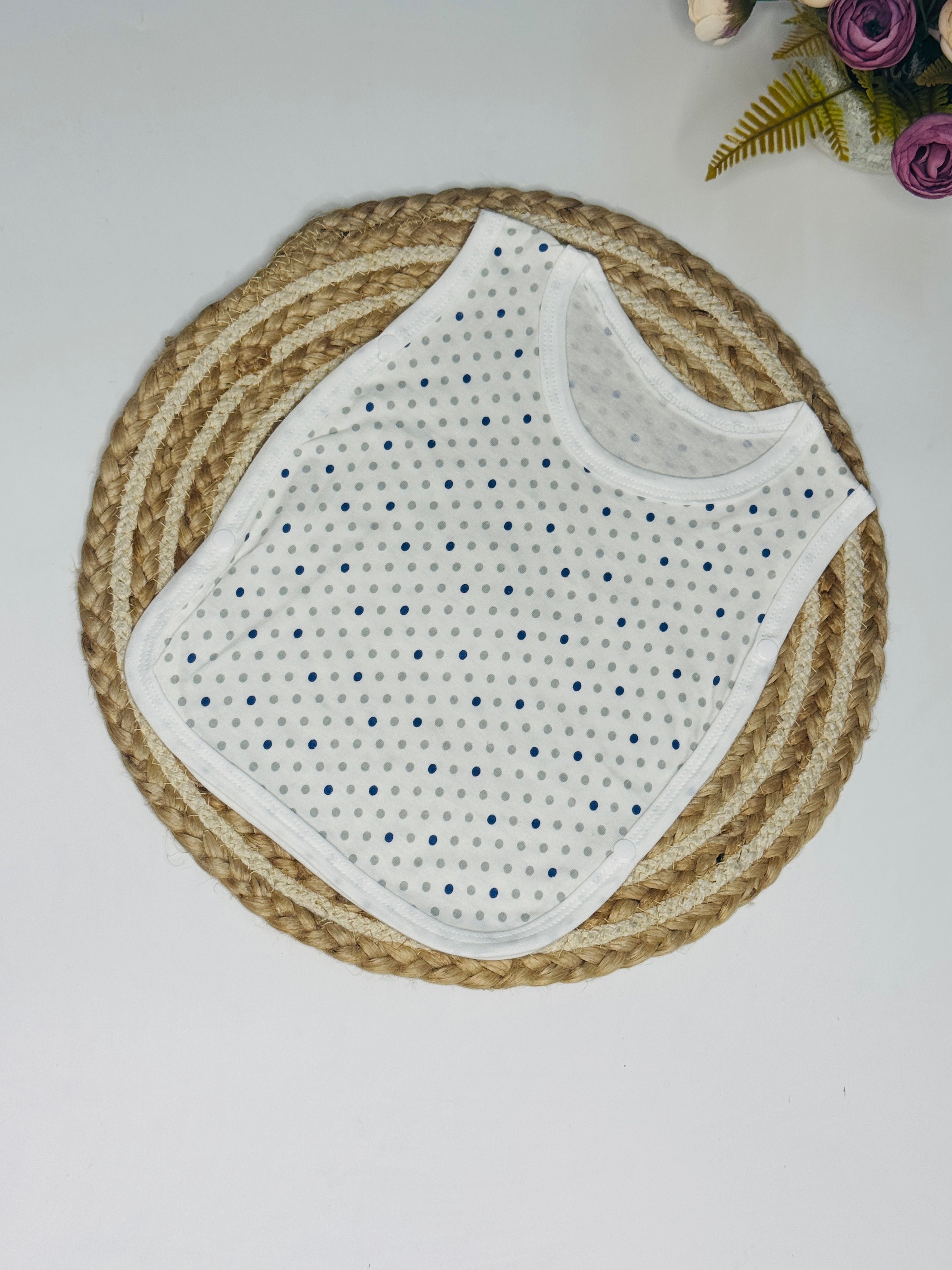 Side Button Jabla - Blue and Grey dot