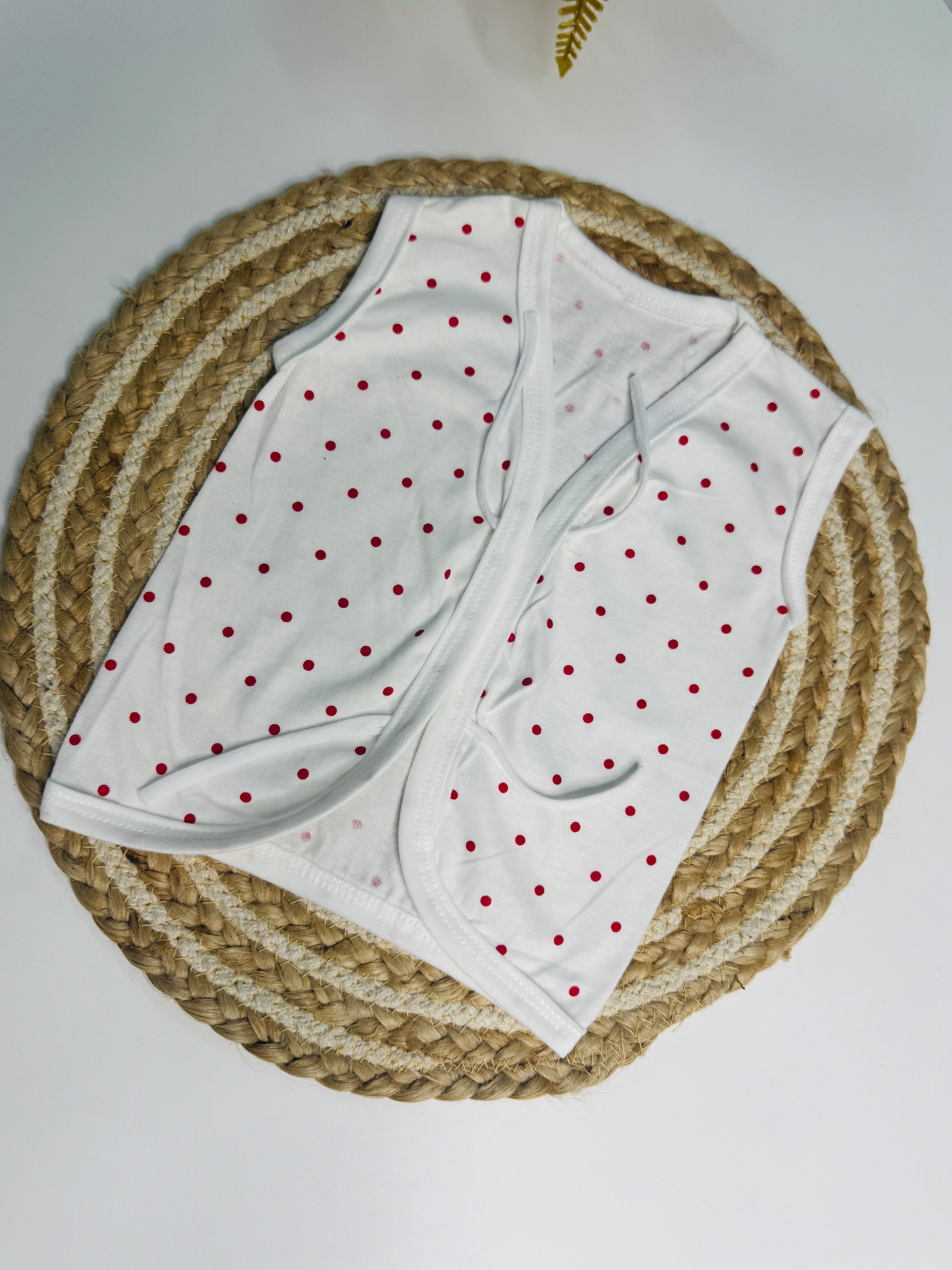 Front Tie jabla - Red dot