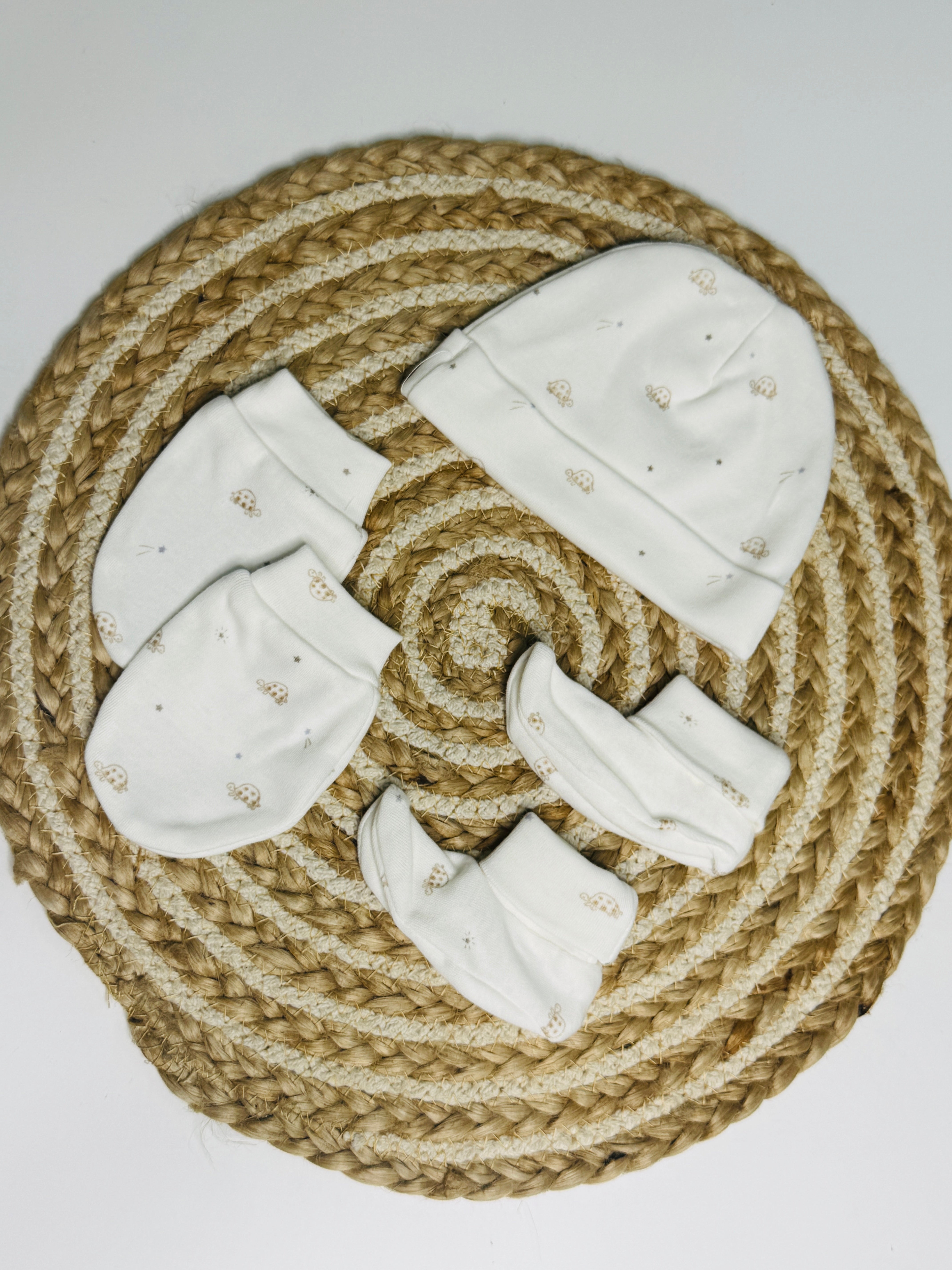 Cap Mitten Booties - tortoise
