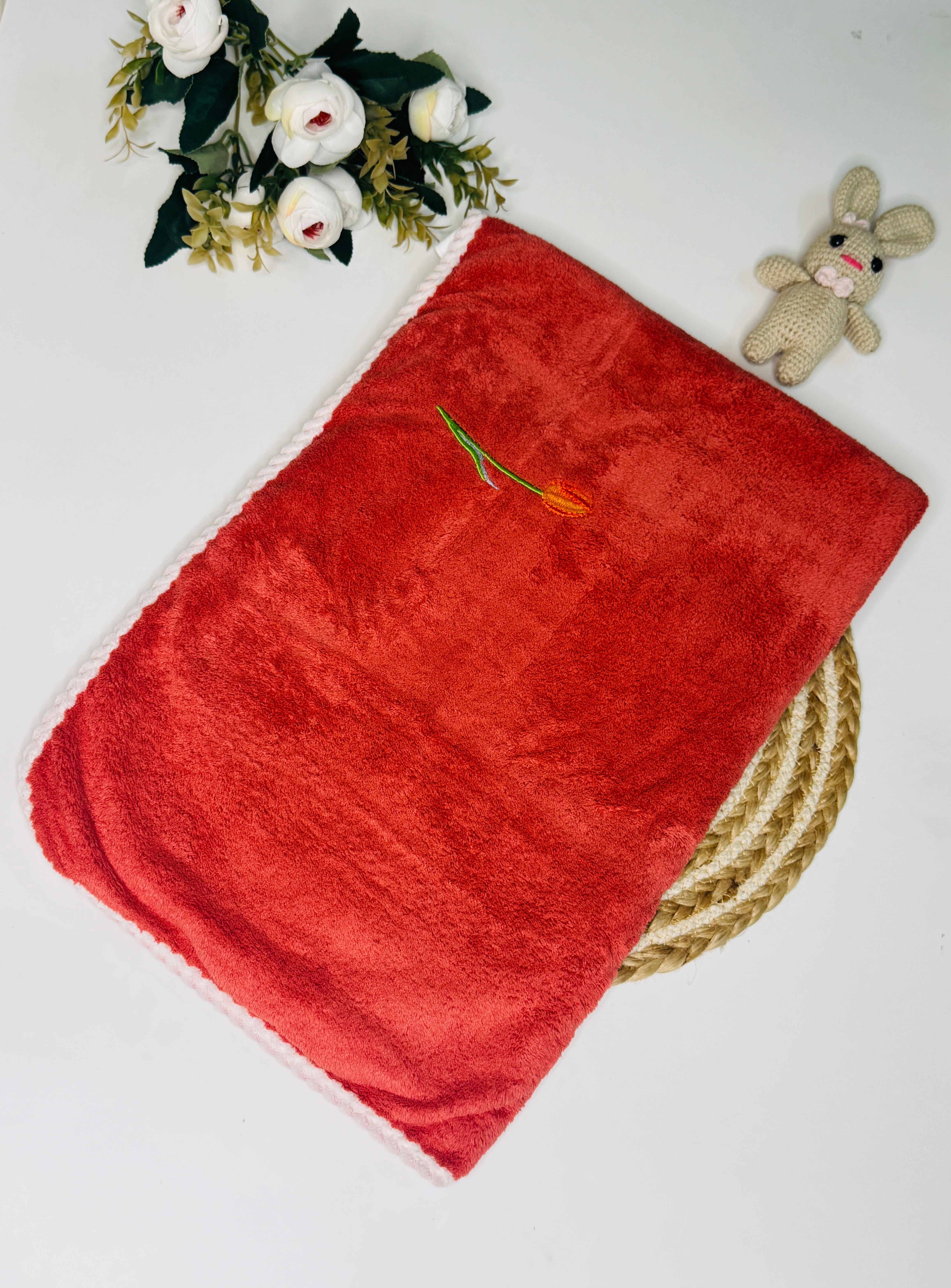 Micro fibre bath towel-maroon colour
