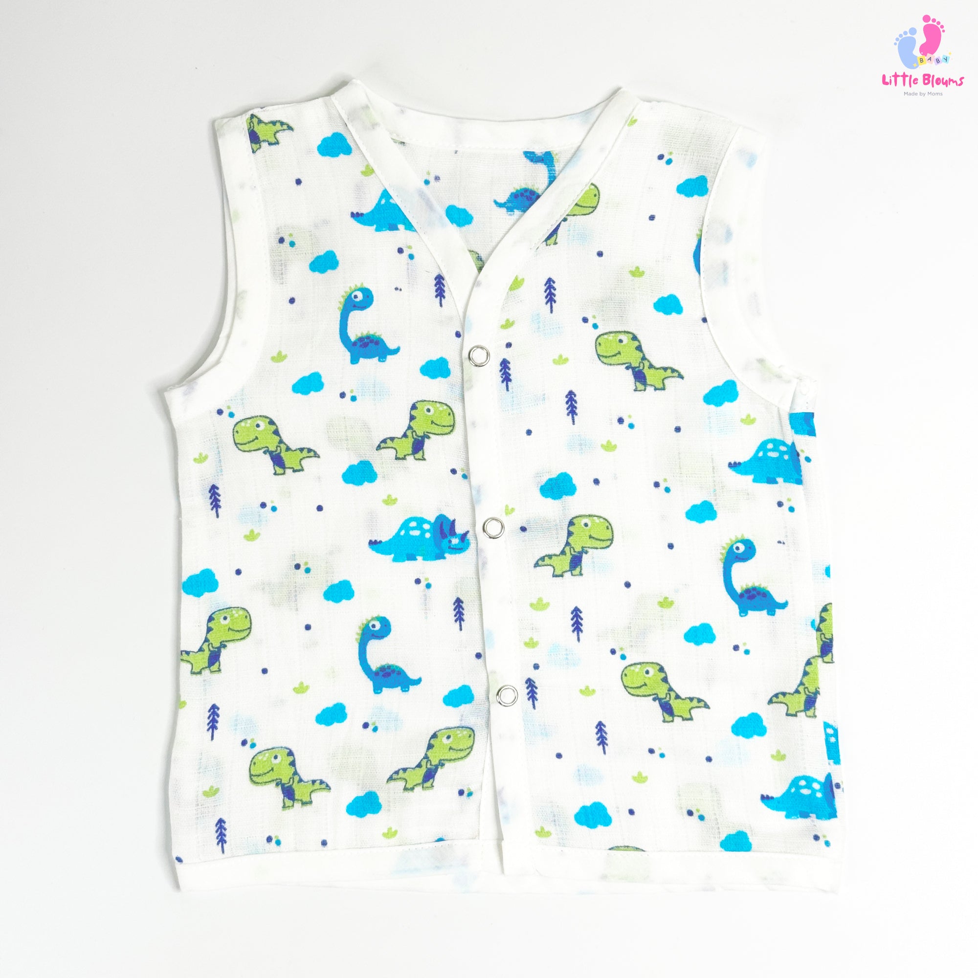Muslin  Button Jabla - Dino
