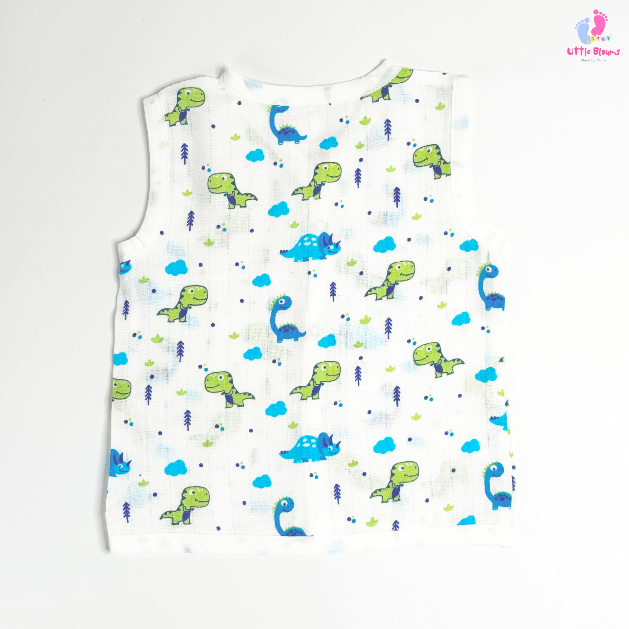 Muslin  Button Jabla - Dino