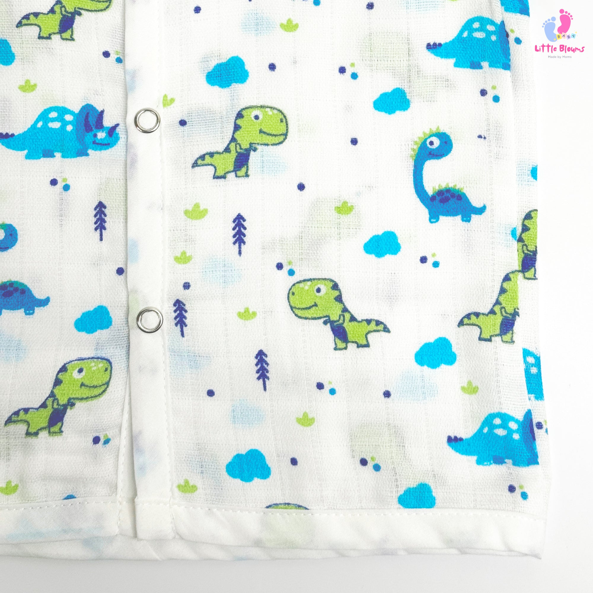 Muslin  Button Jabla - Dino