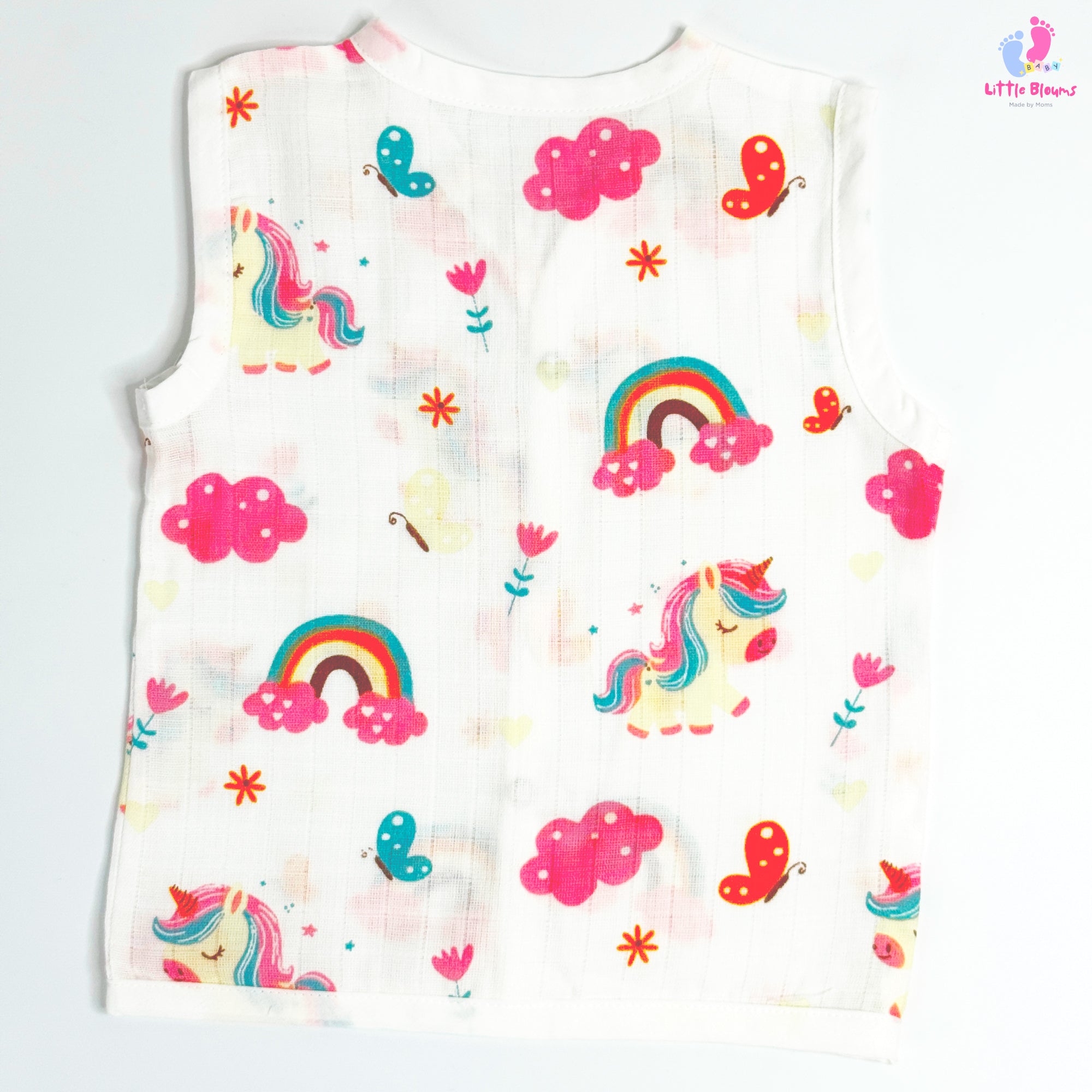 Muslin  Button Jabla - Unicorn