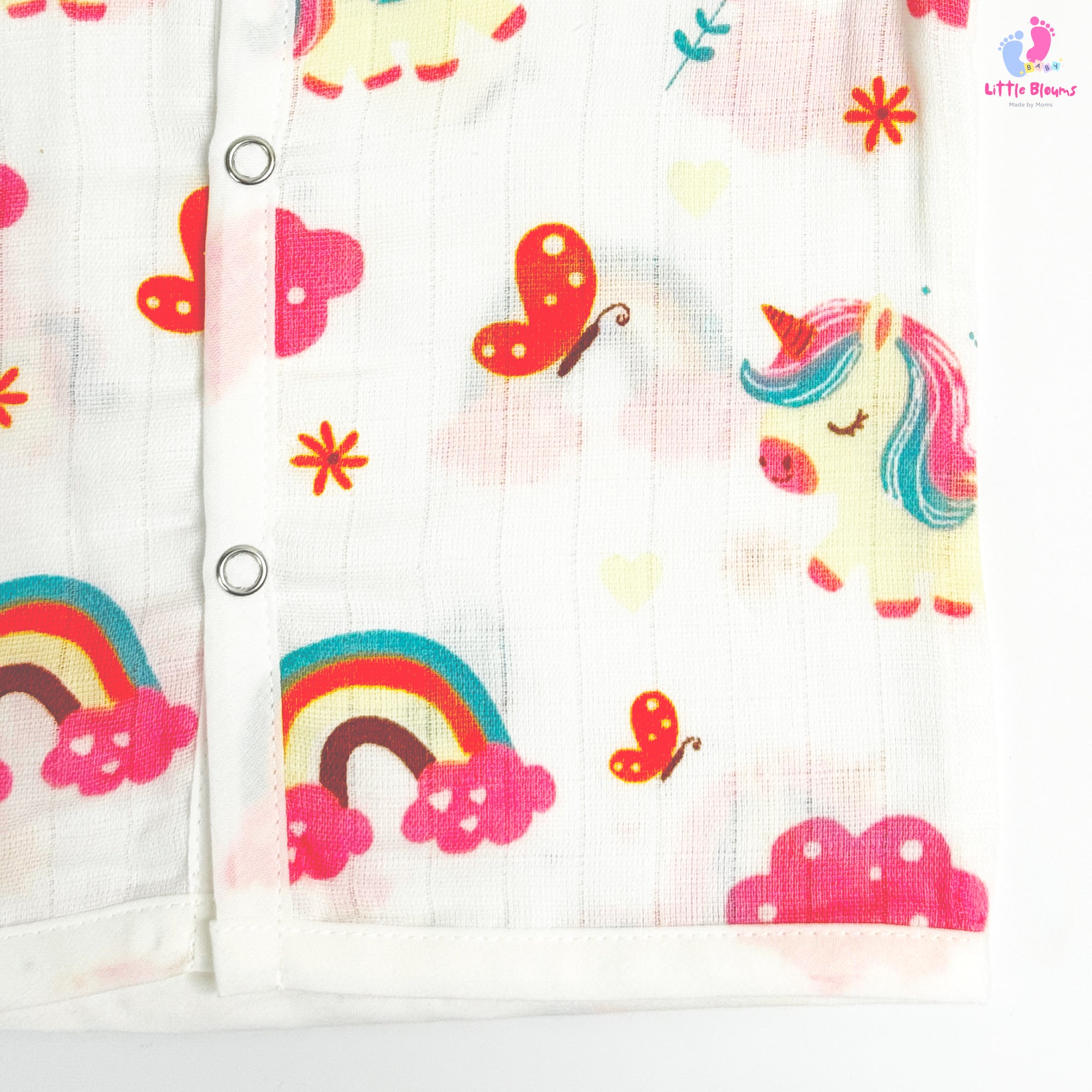 Muslin  Button Jabla - Unicorn