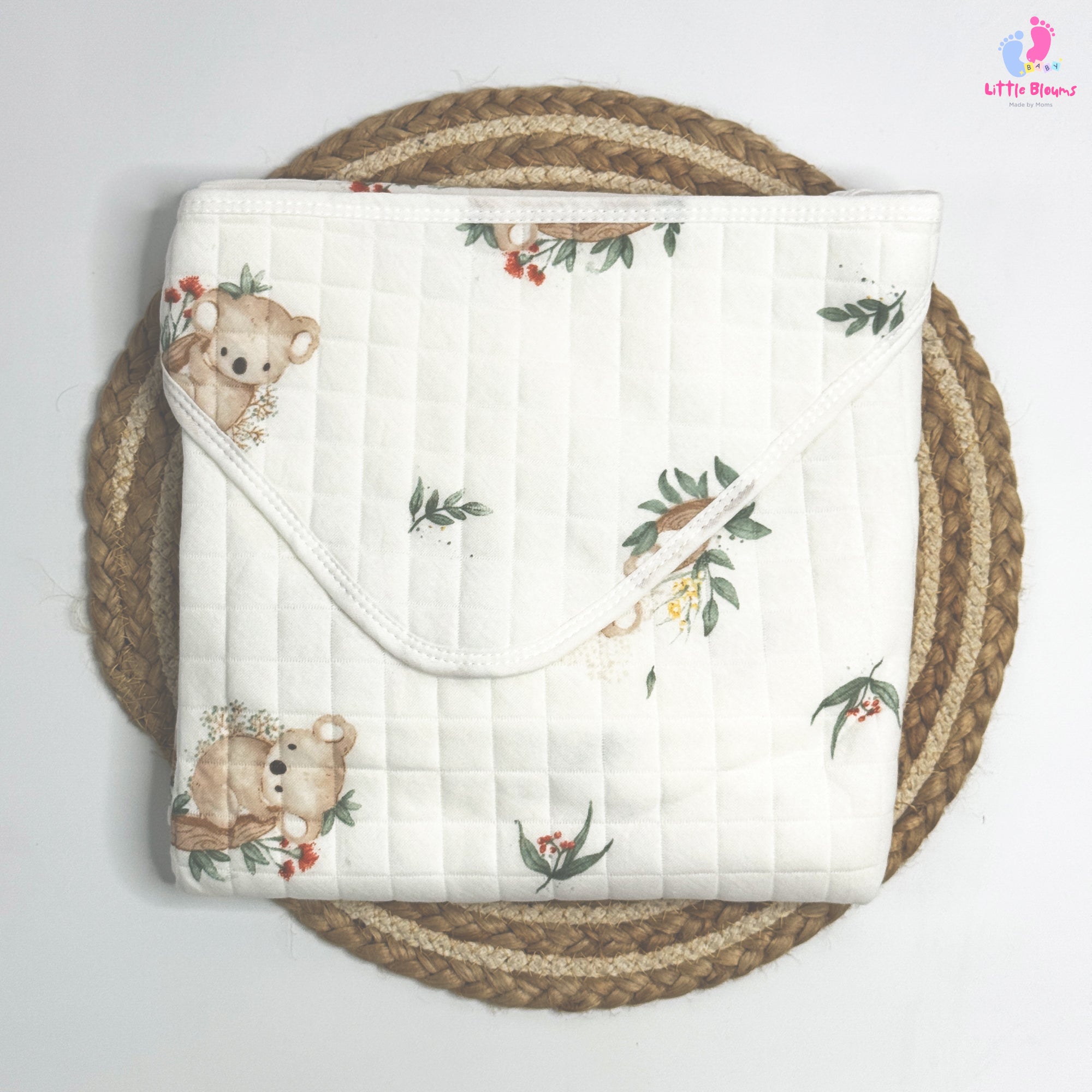 Muslin Hooded Wrapper - Panda