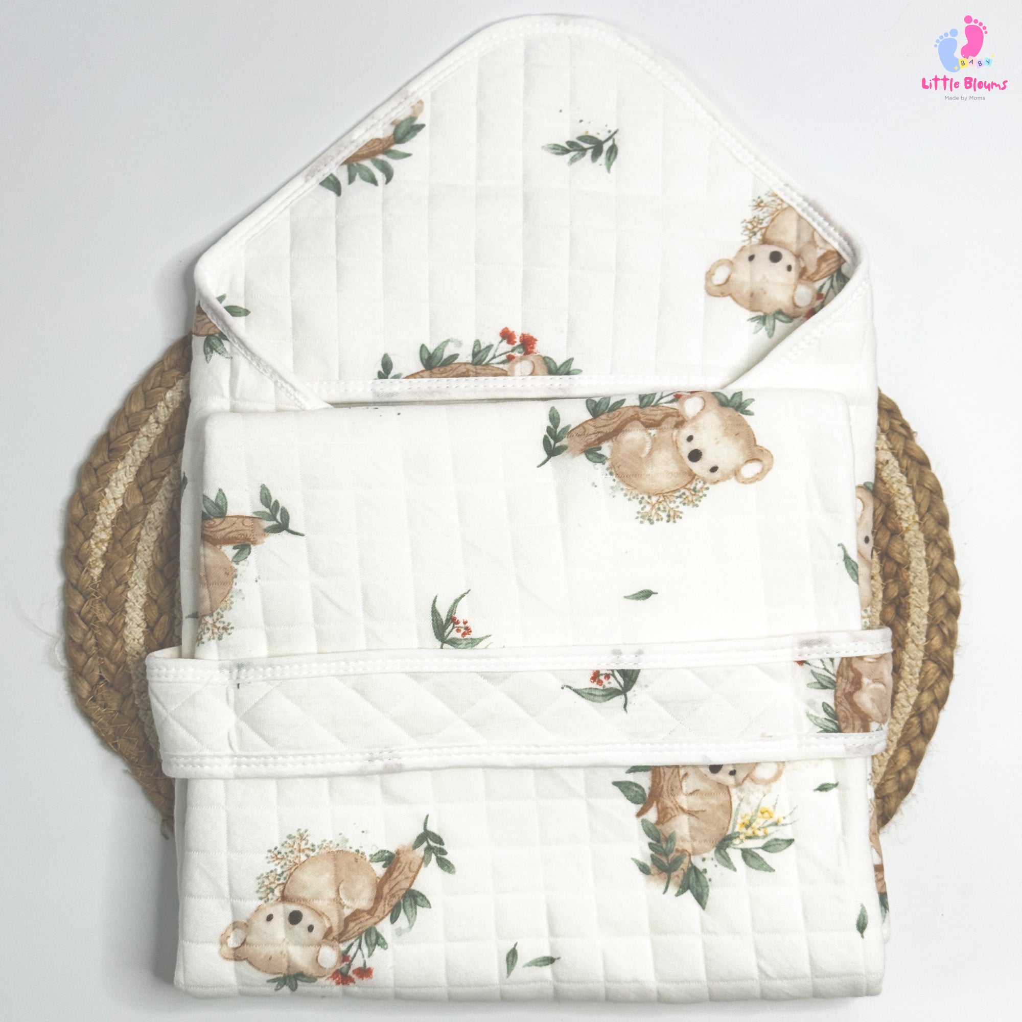 Muslin Hooded Wrapper - Panda