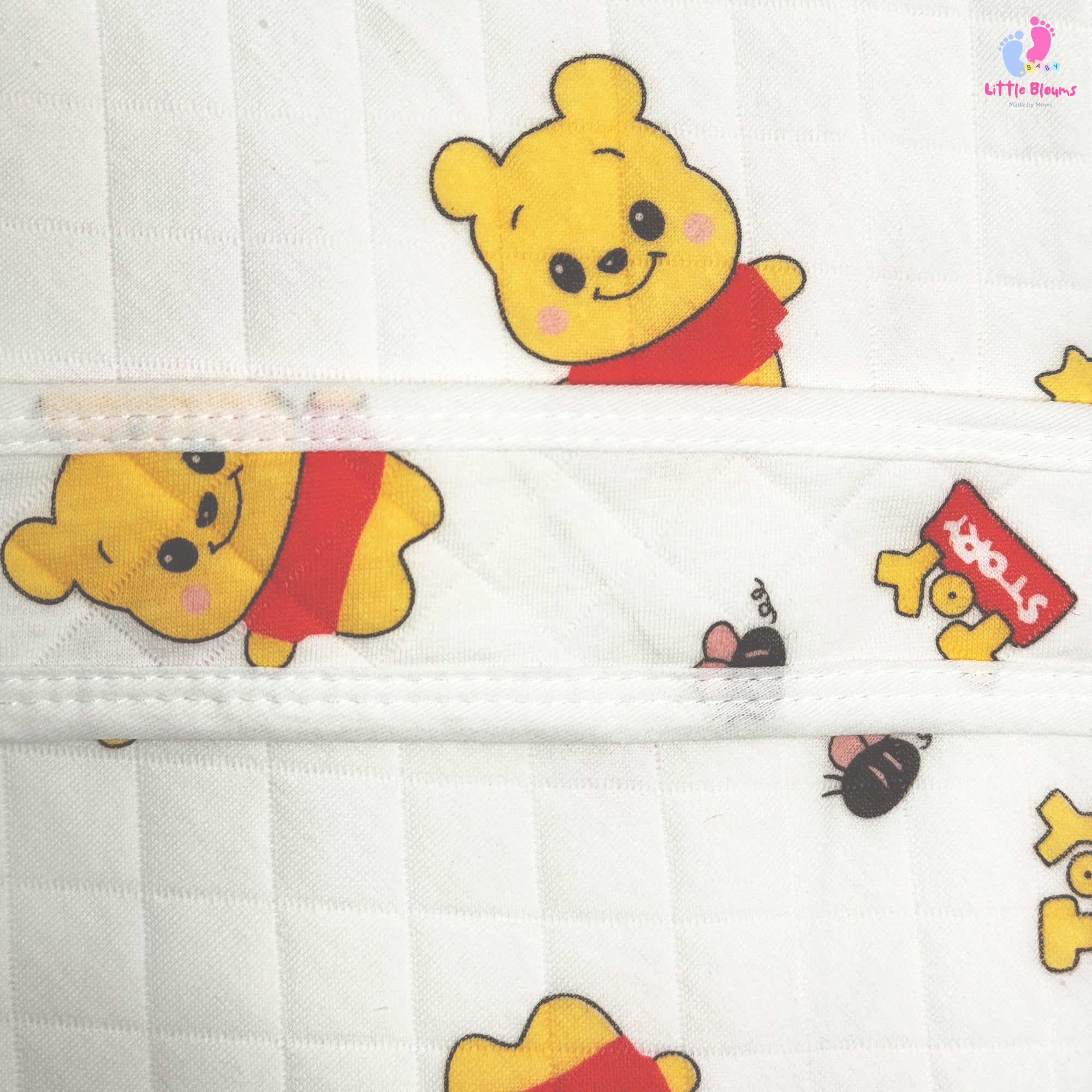 Muslin Hooded Wrapper - Teddy