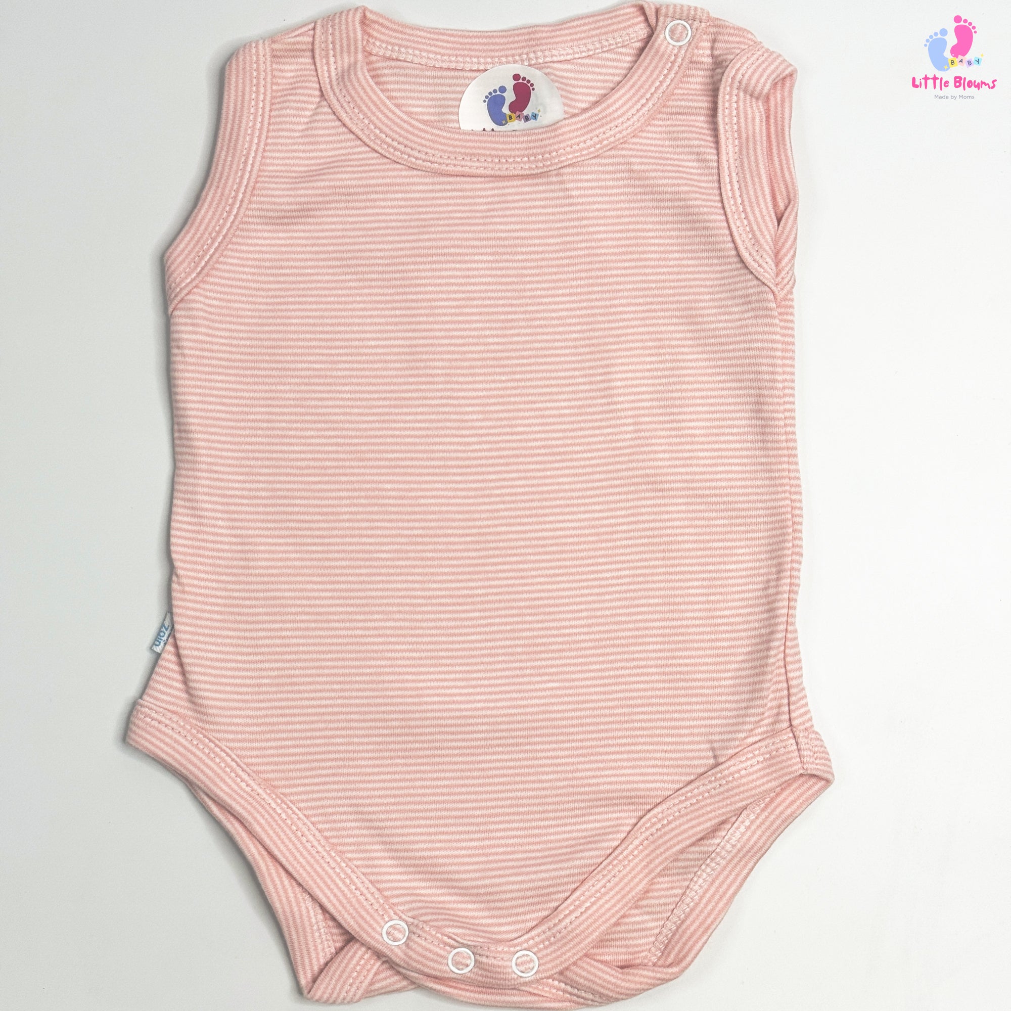 Sleeveless BodySuit - Pink Checked