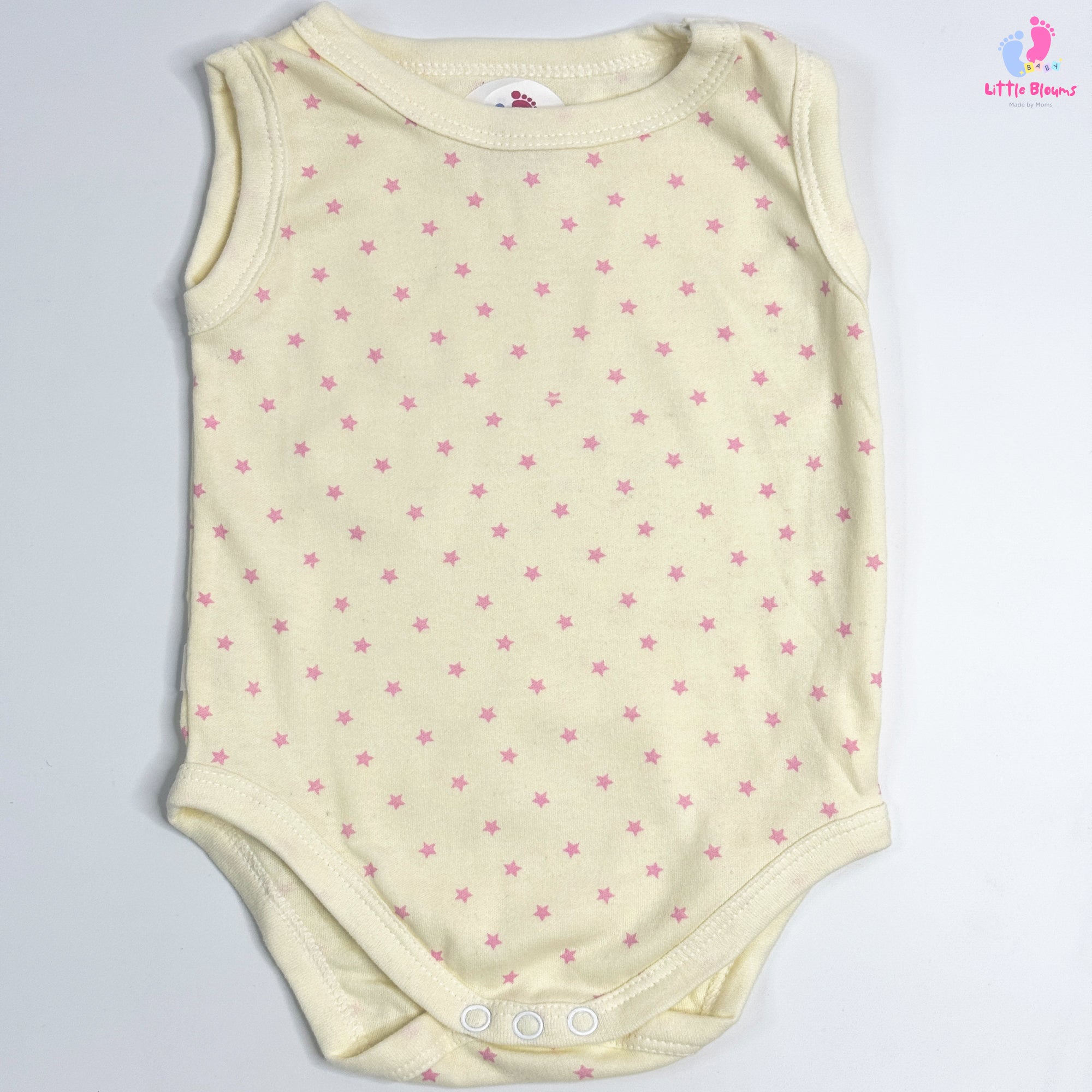 Sleeveless BodySuit - Pink Star