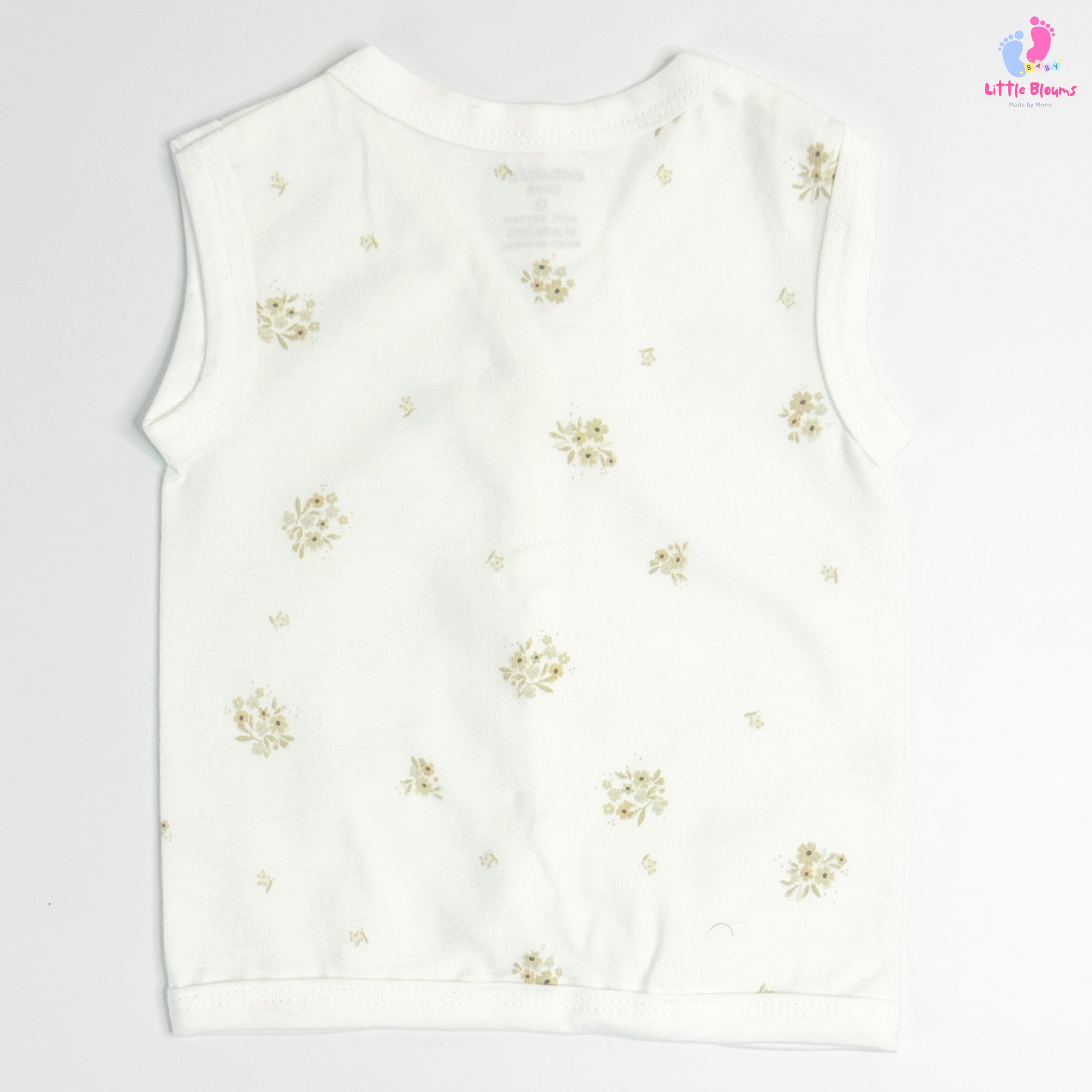 Sleeveless Set - Brown Flowers