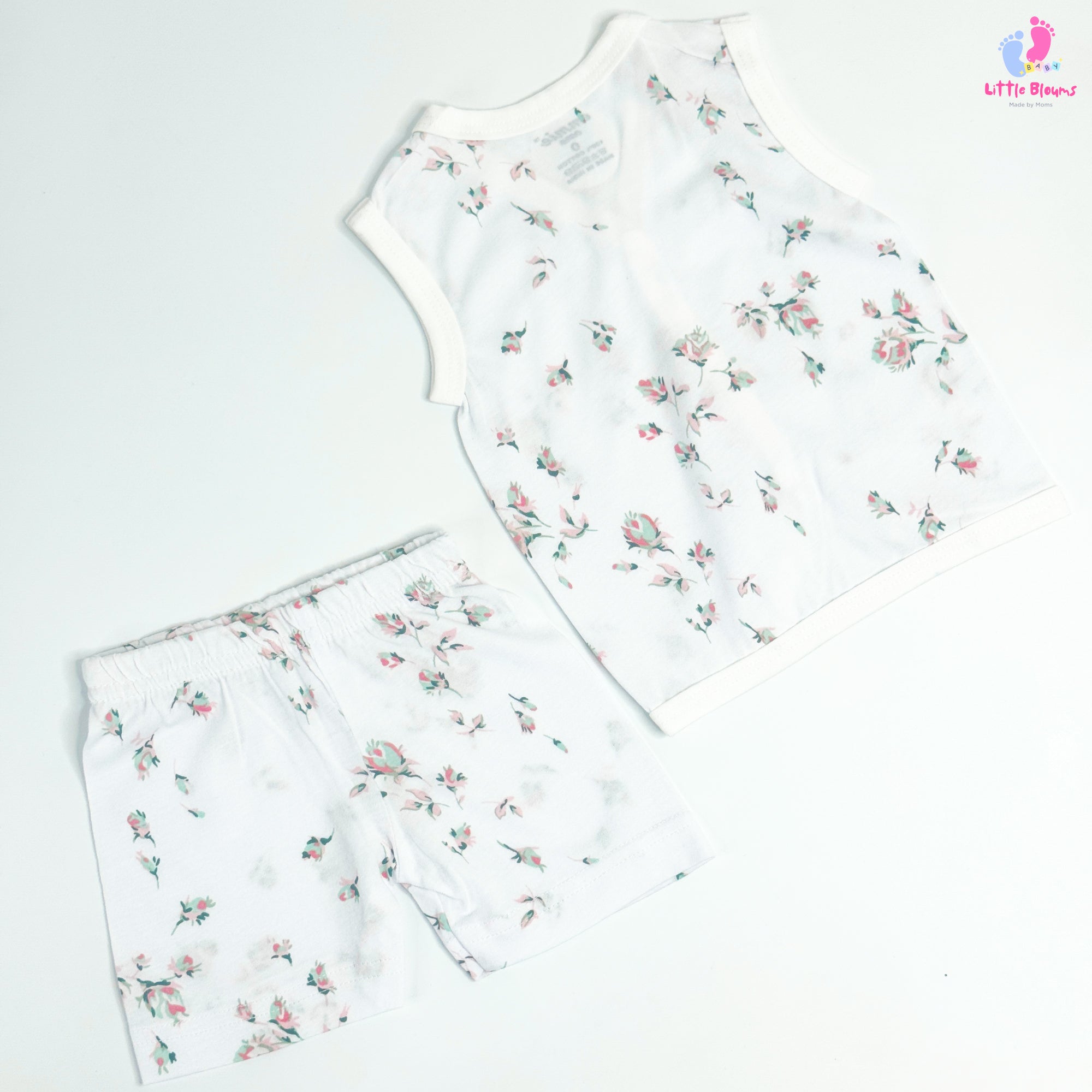 Sleeveless Set - Rose Flowers