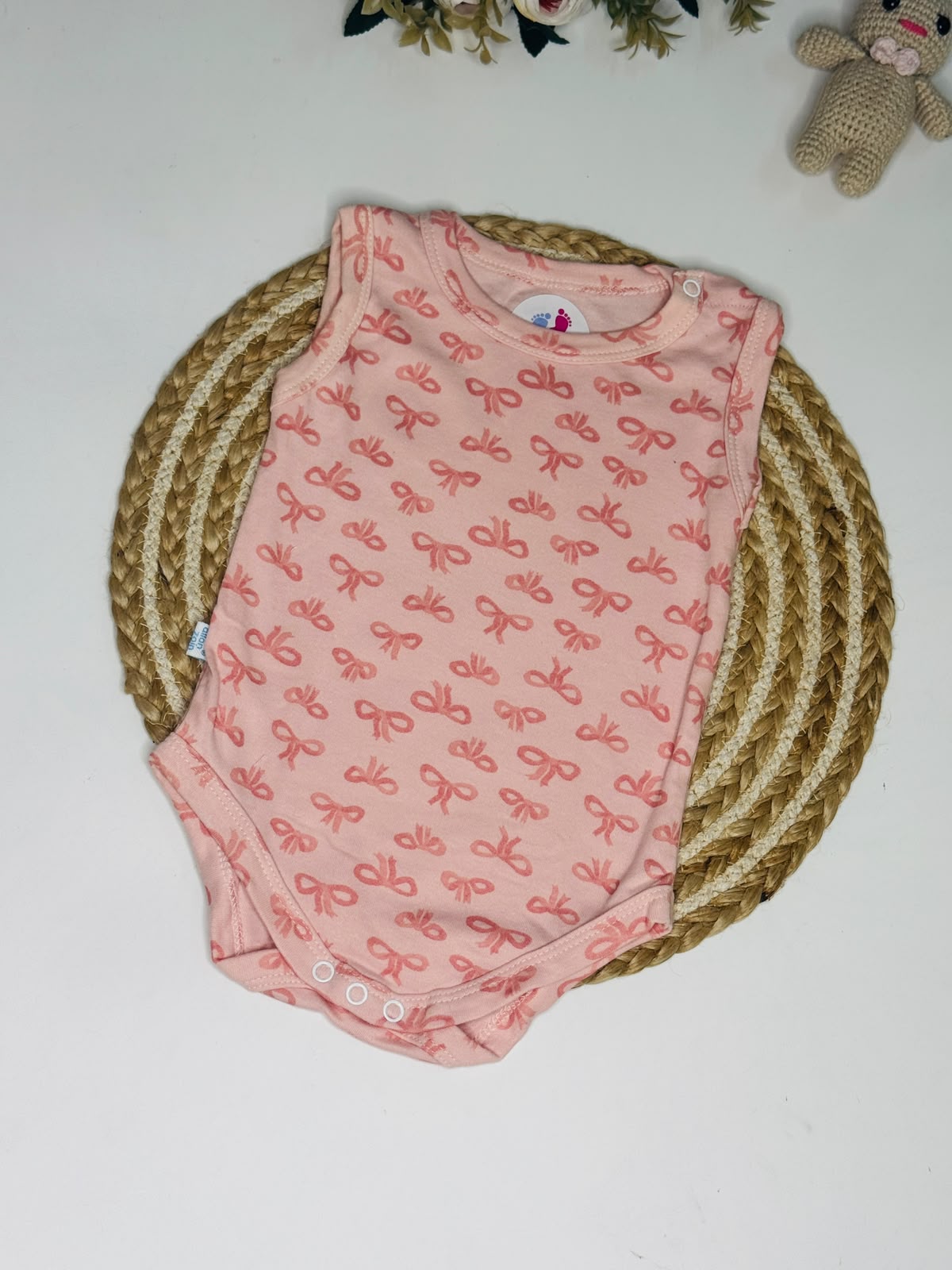 Sleeveless BodySuit - Bow