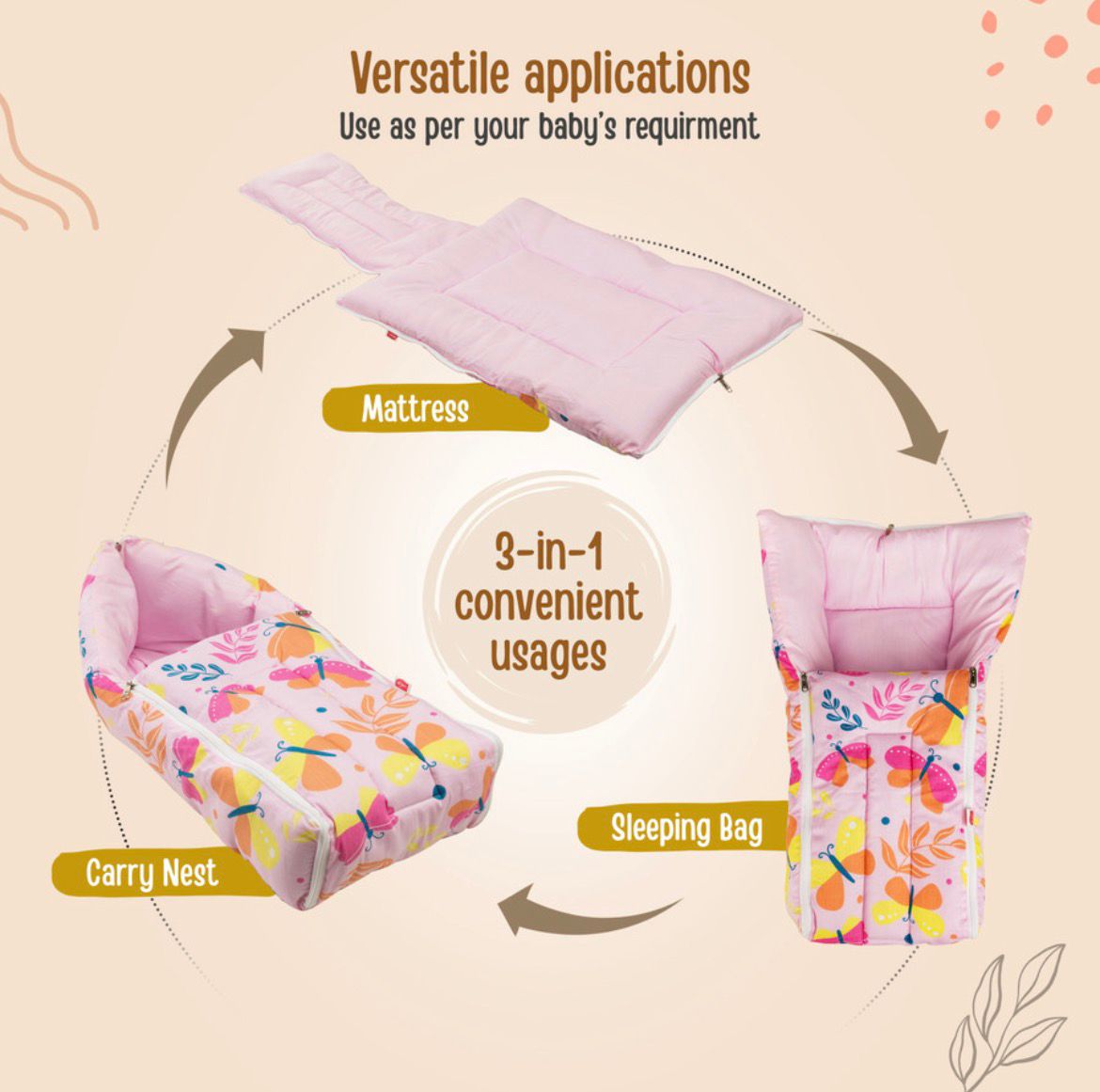 Carry Bed blue colour