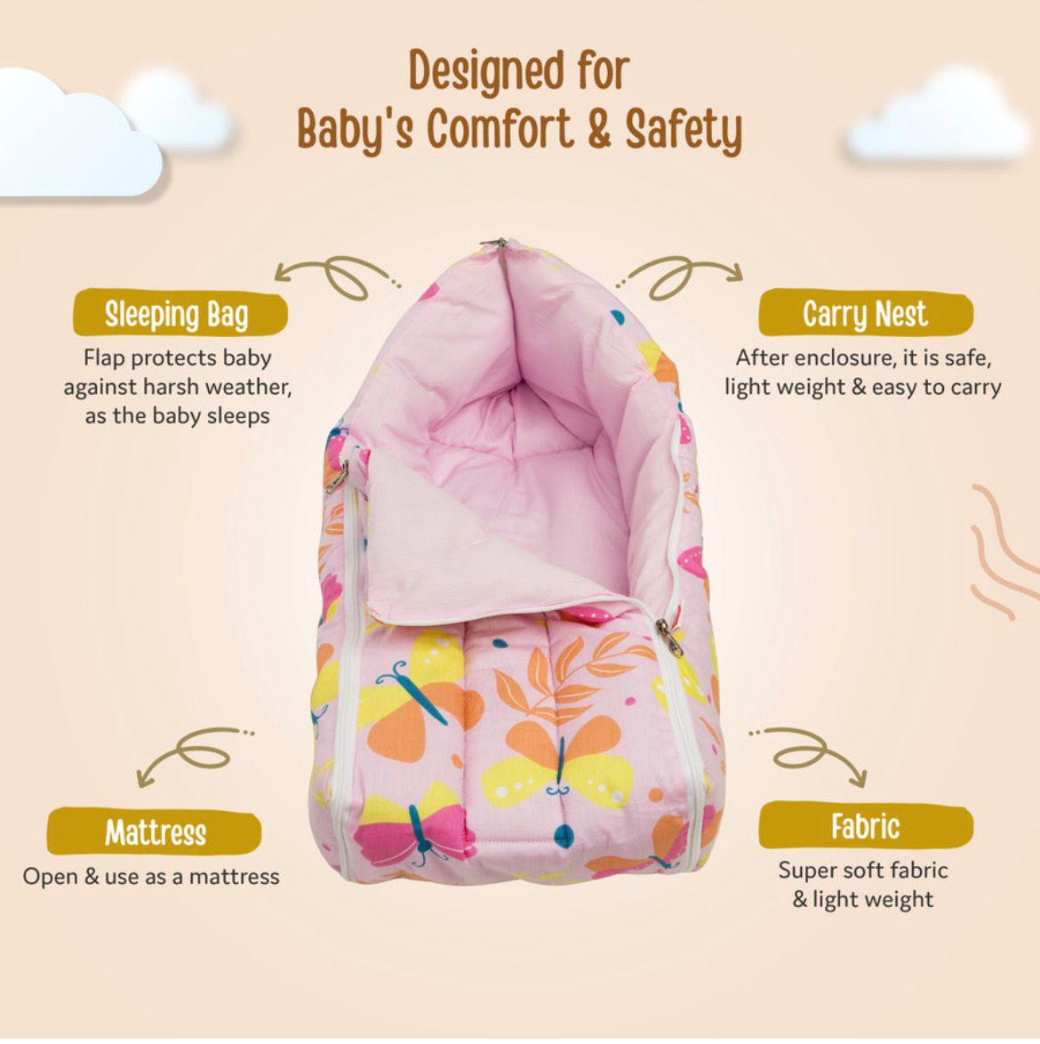 Carry Bed blue colour