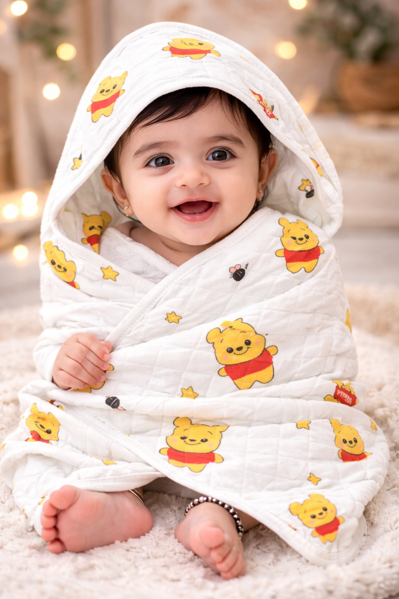 Muslin Hooded Wrapper